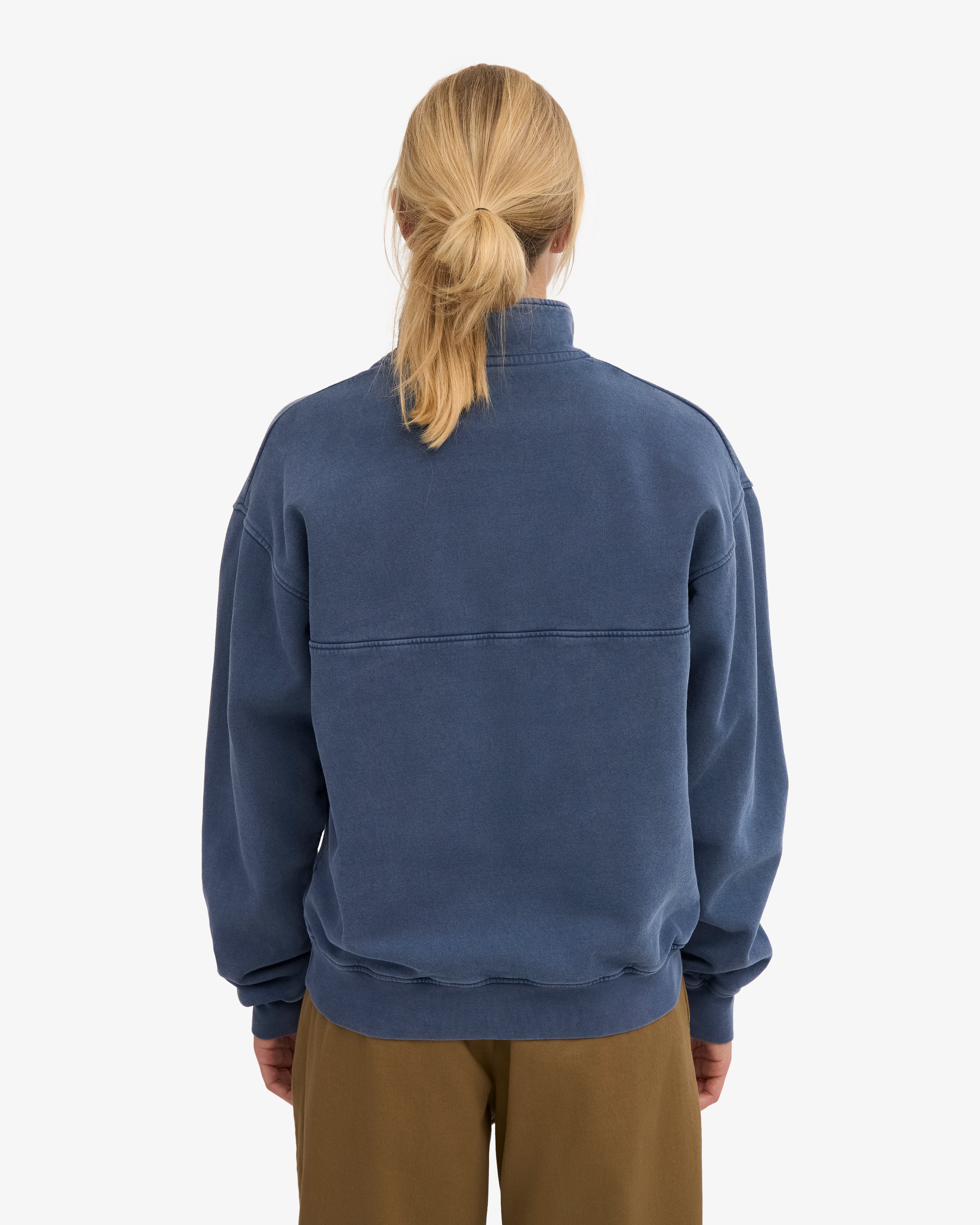Organic Quarter Zip - Neptune Blue