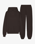 Organic Relaxed Hood Sweatsuit - Coffee Brown