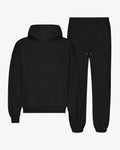Organic Relaxed Hood Sweatsuit - Deep Black