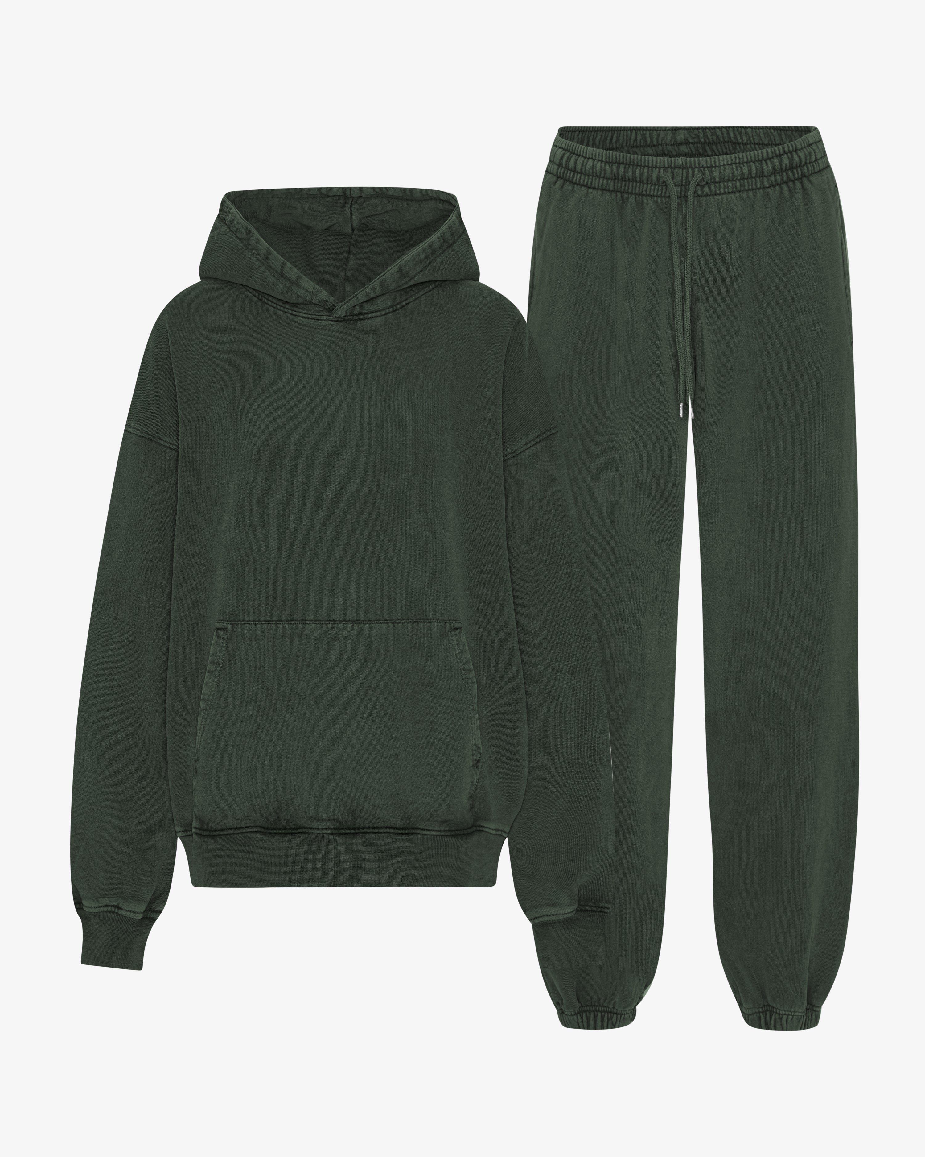 Organic Relaxed Hood Sweatsuit - Midnight Forest