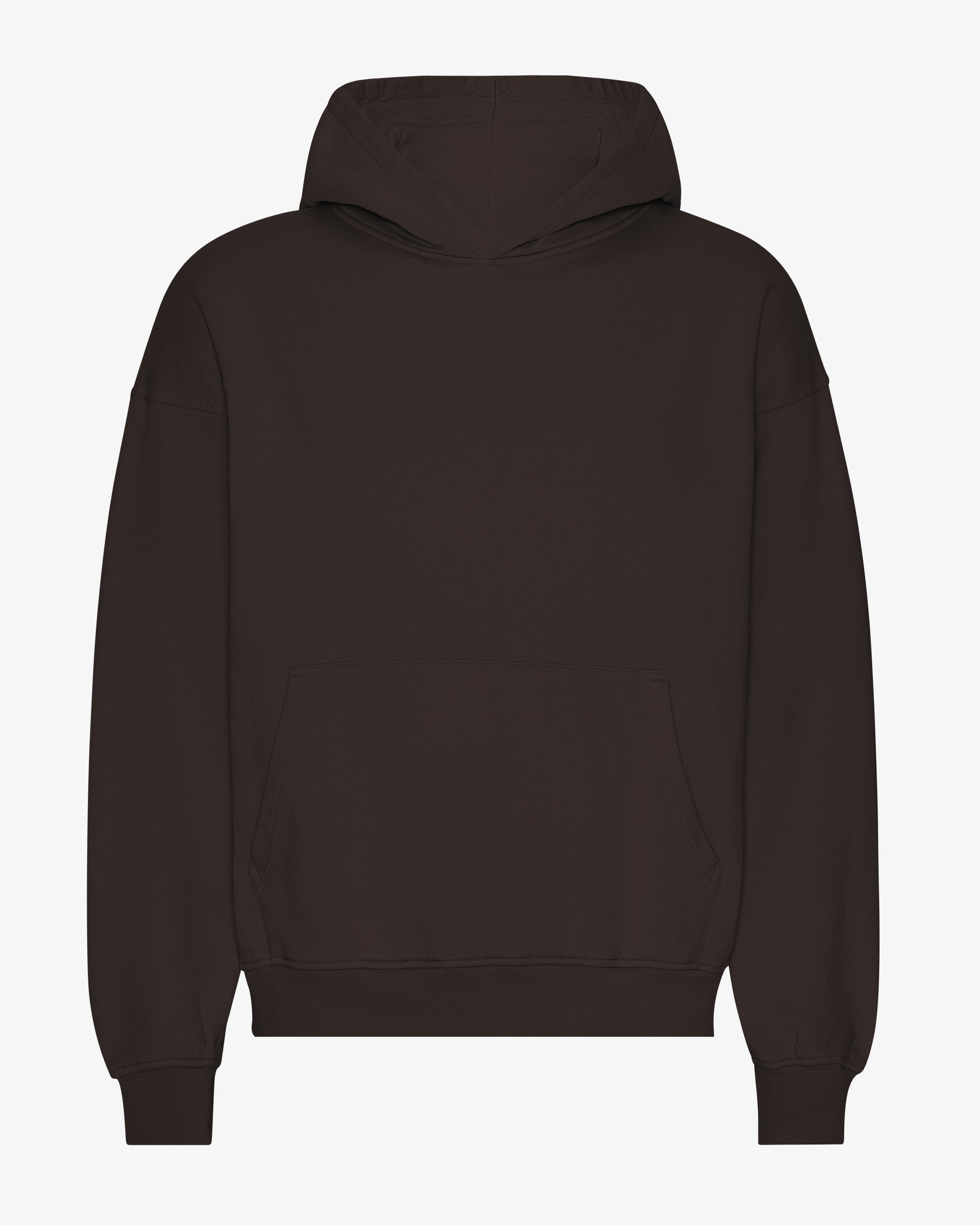 Zip Hoodie Mockup Brown Blank Hoodie Organic Oversized Hood Coffee