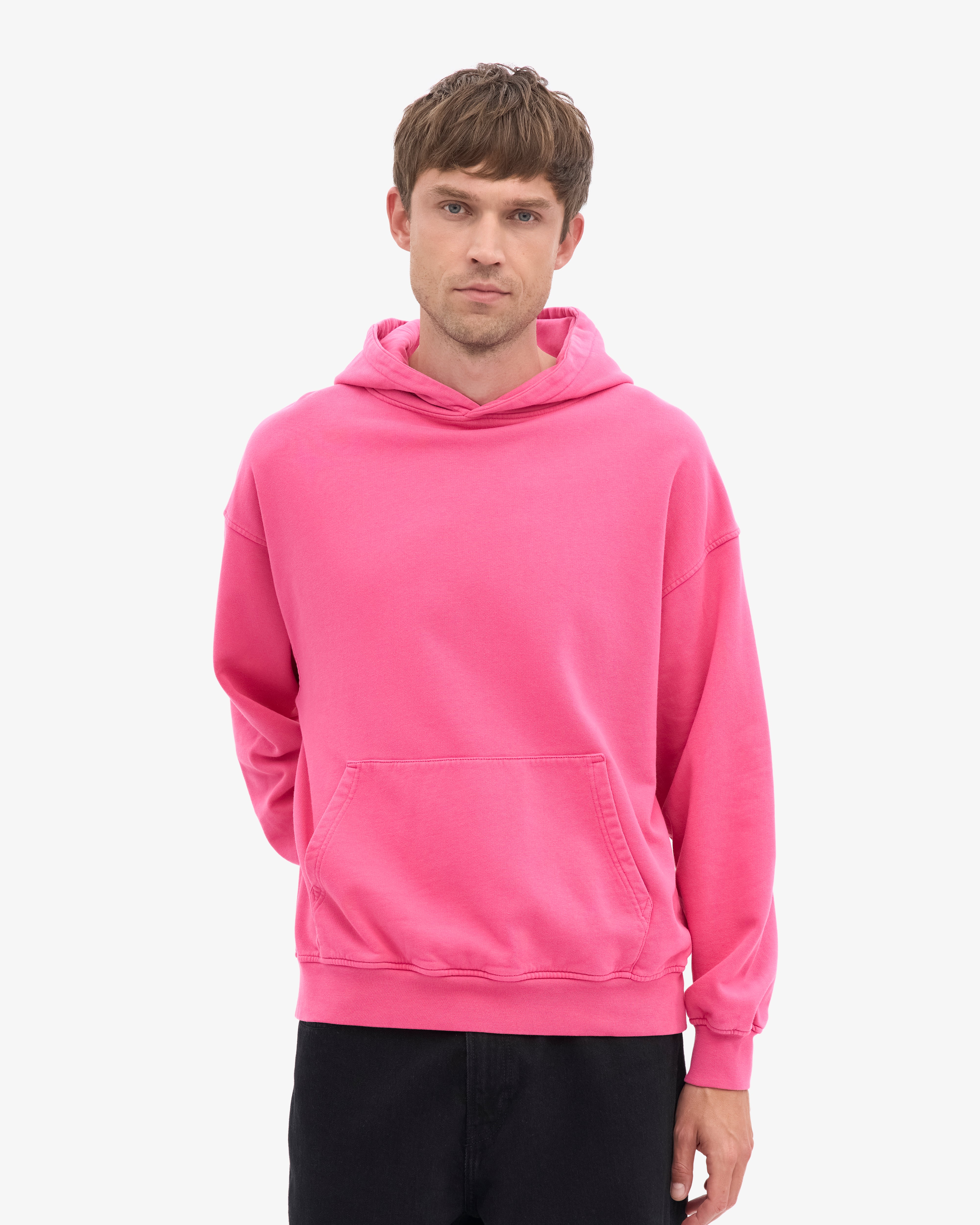 Organic Oversized Hood - Bubblegum Pink