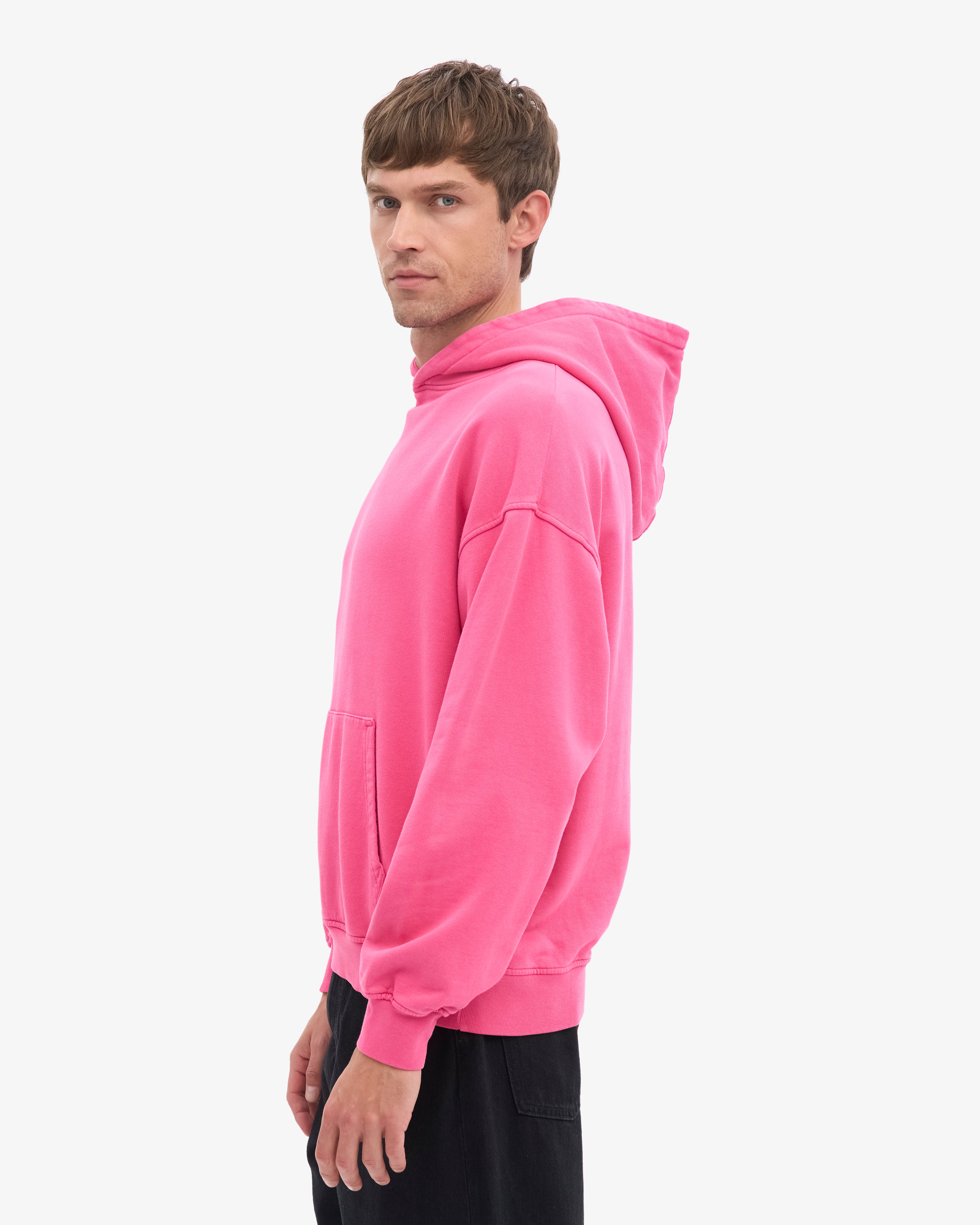 Organic Oversized Hood - Bubblegum Pink
