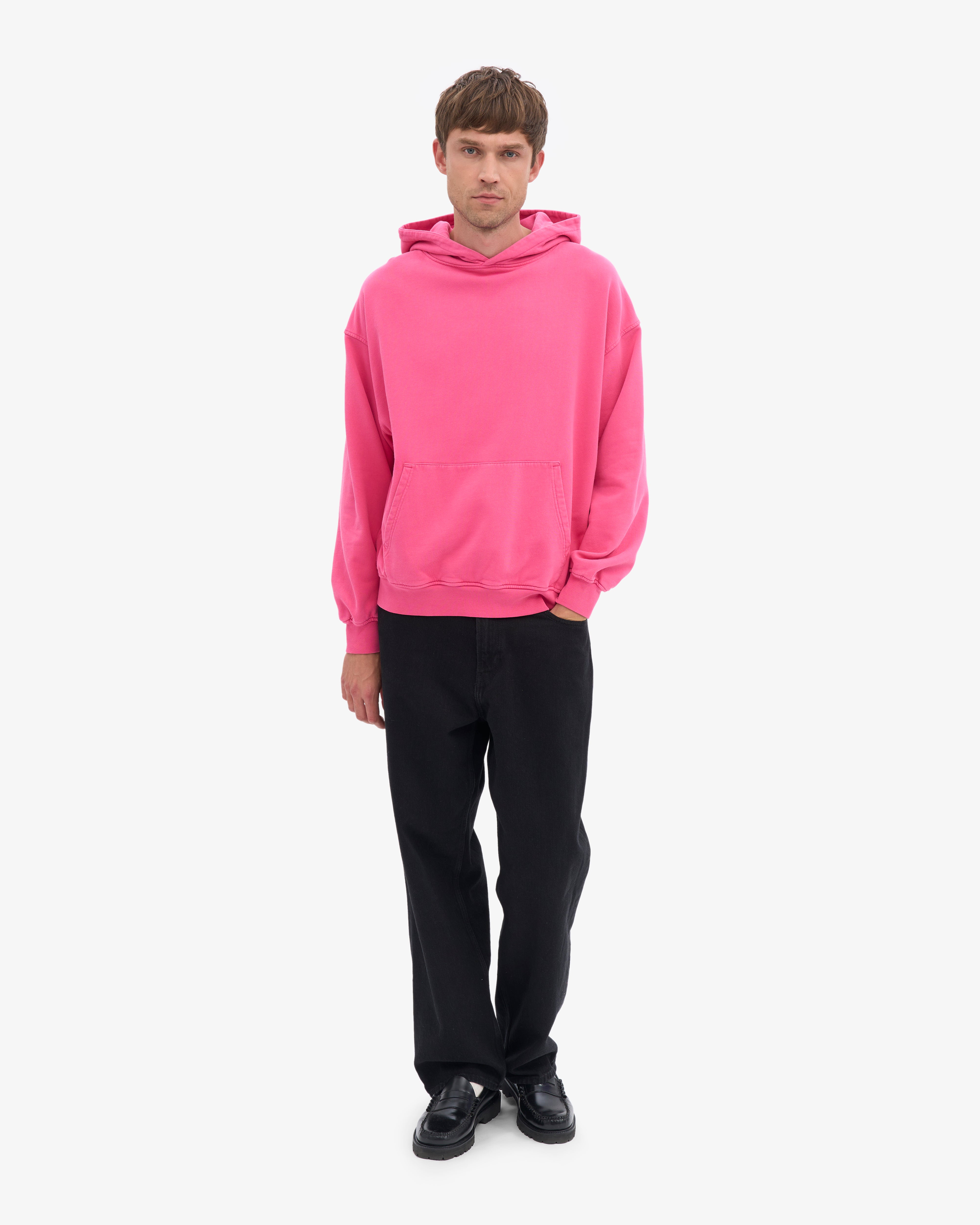 Organic Oversized Hood - Bubblegum Pink