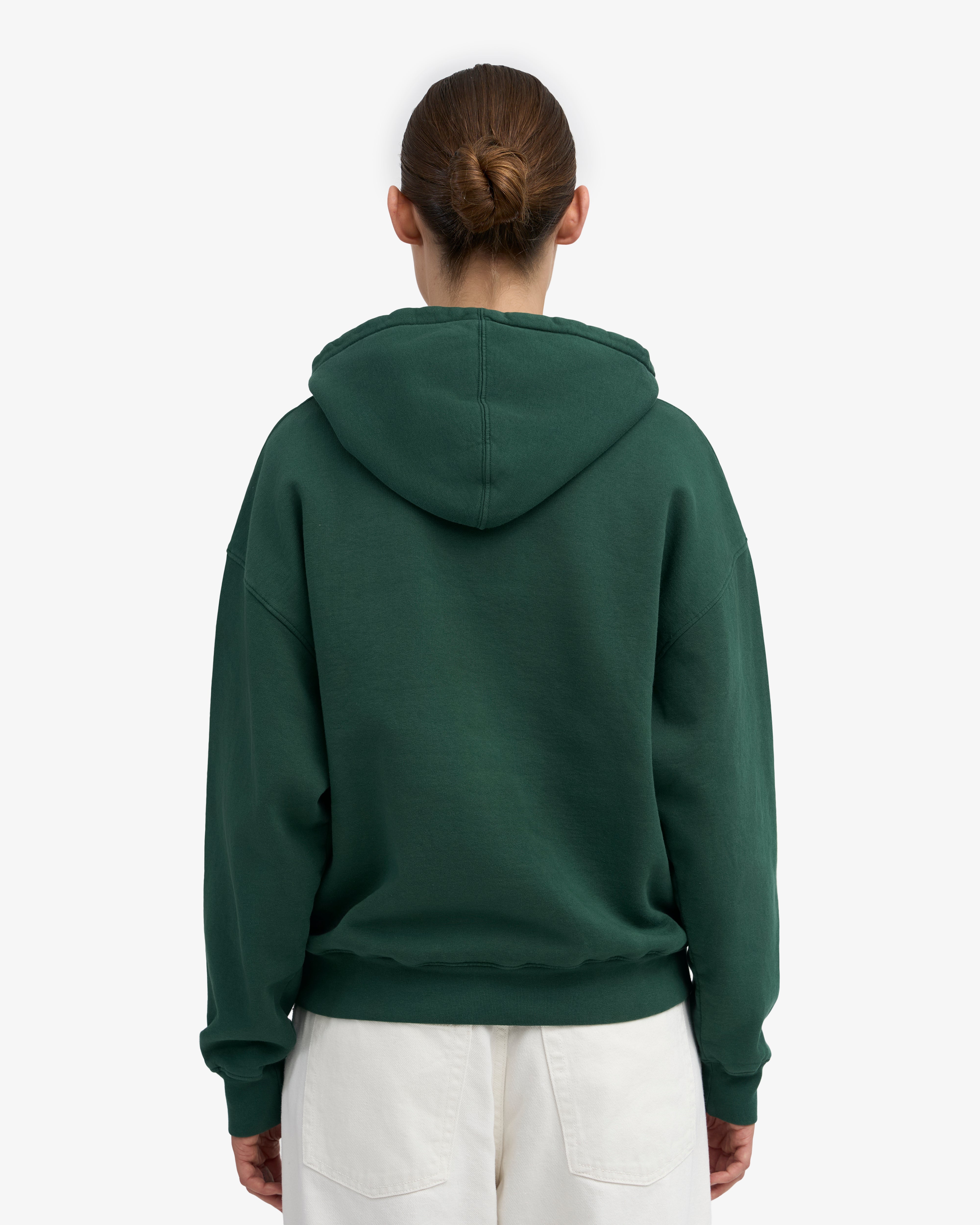 Organic Oversized Hood - Emerald Green