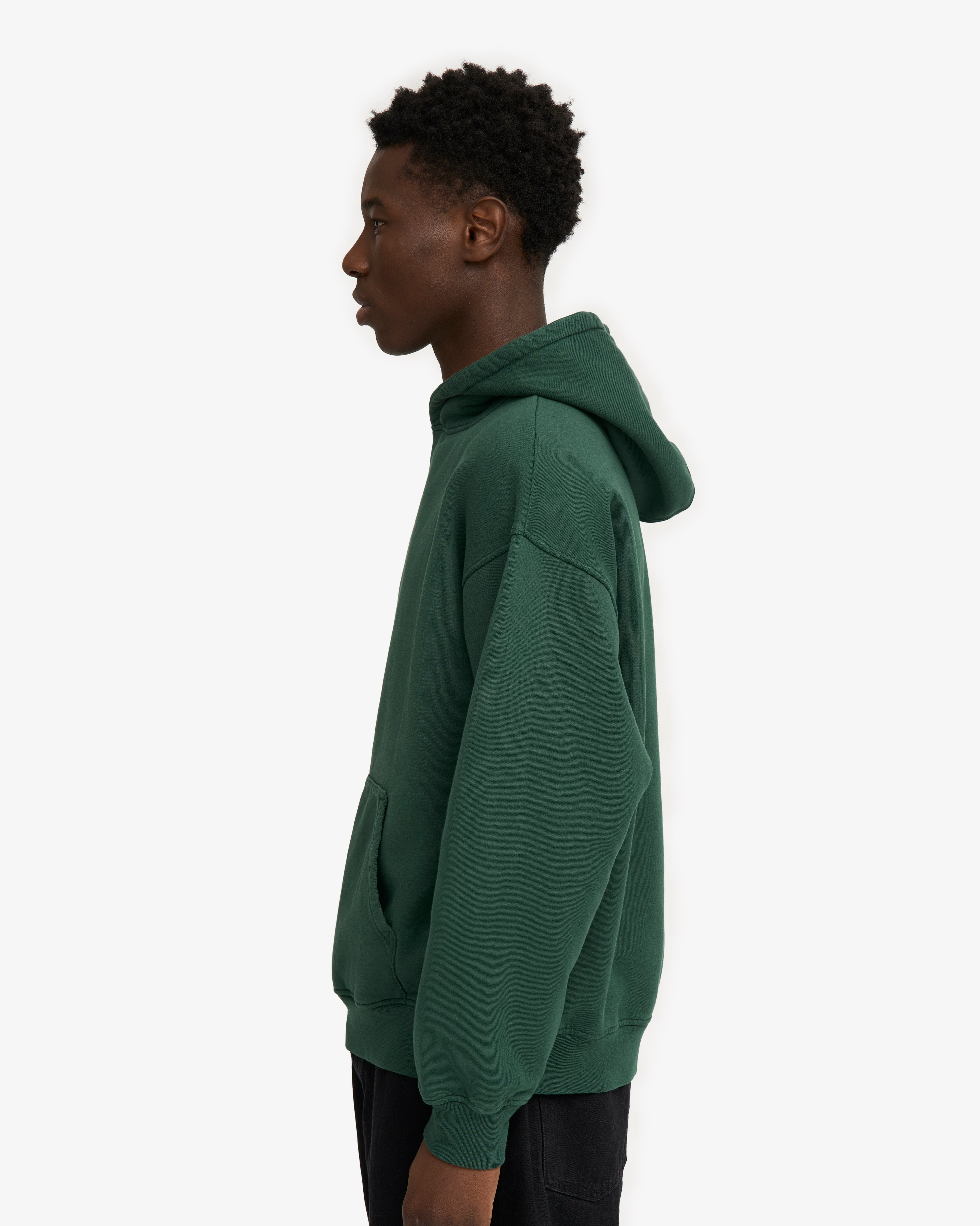 Organic Oversized Hood - Emerald Green