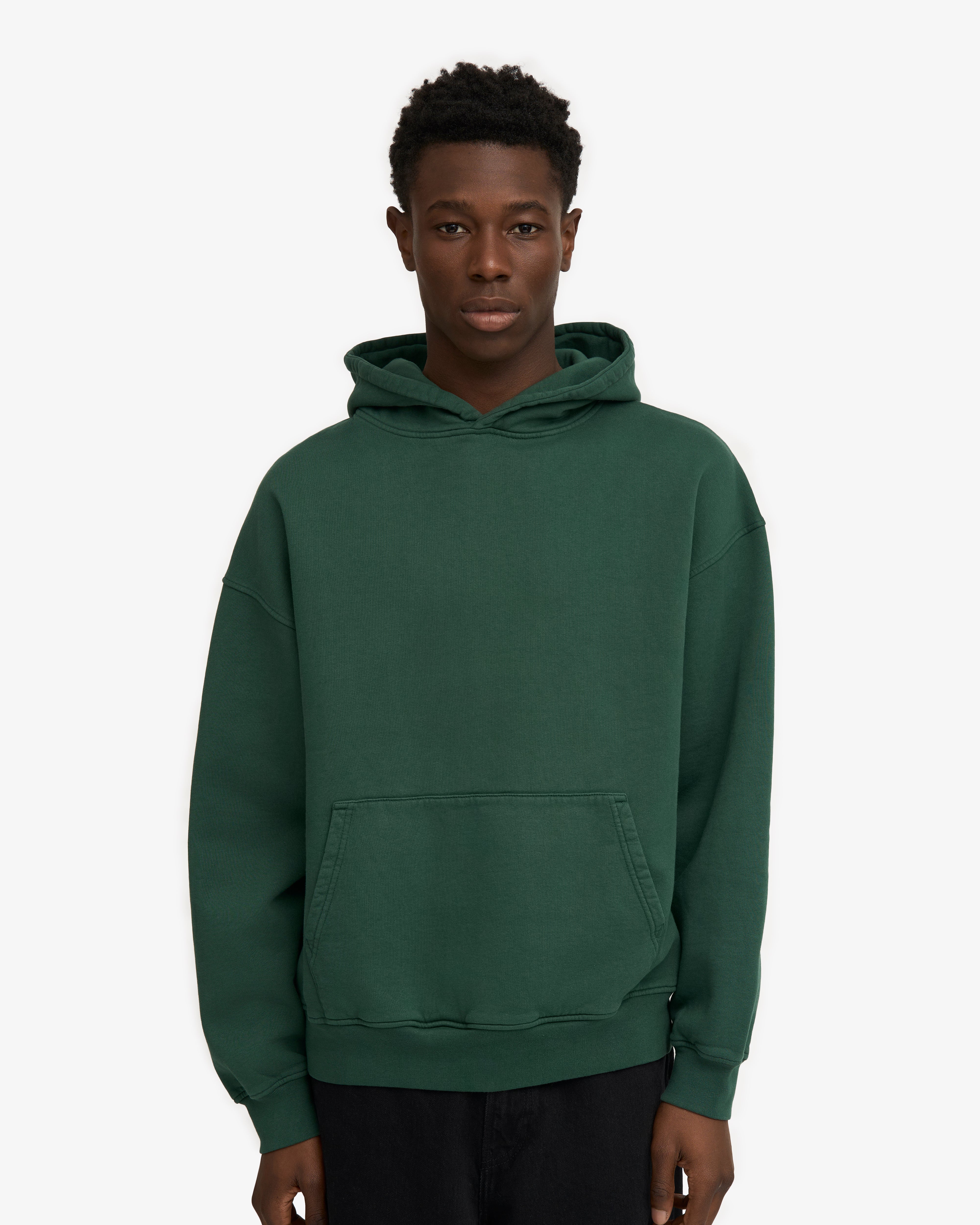 Organic Oversized Hood - Emerald Green