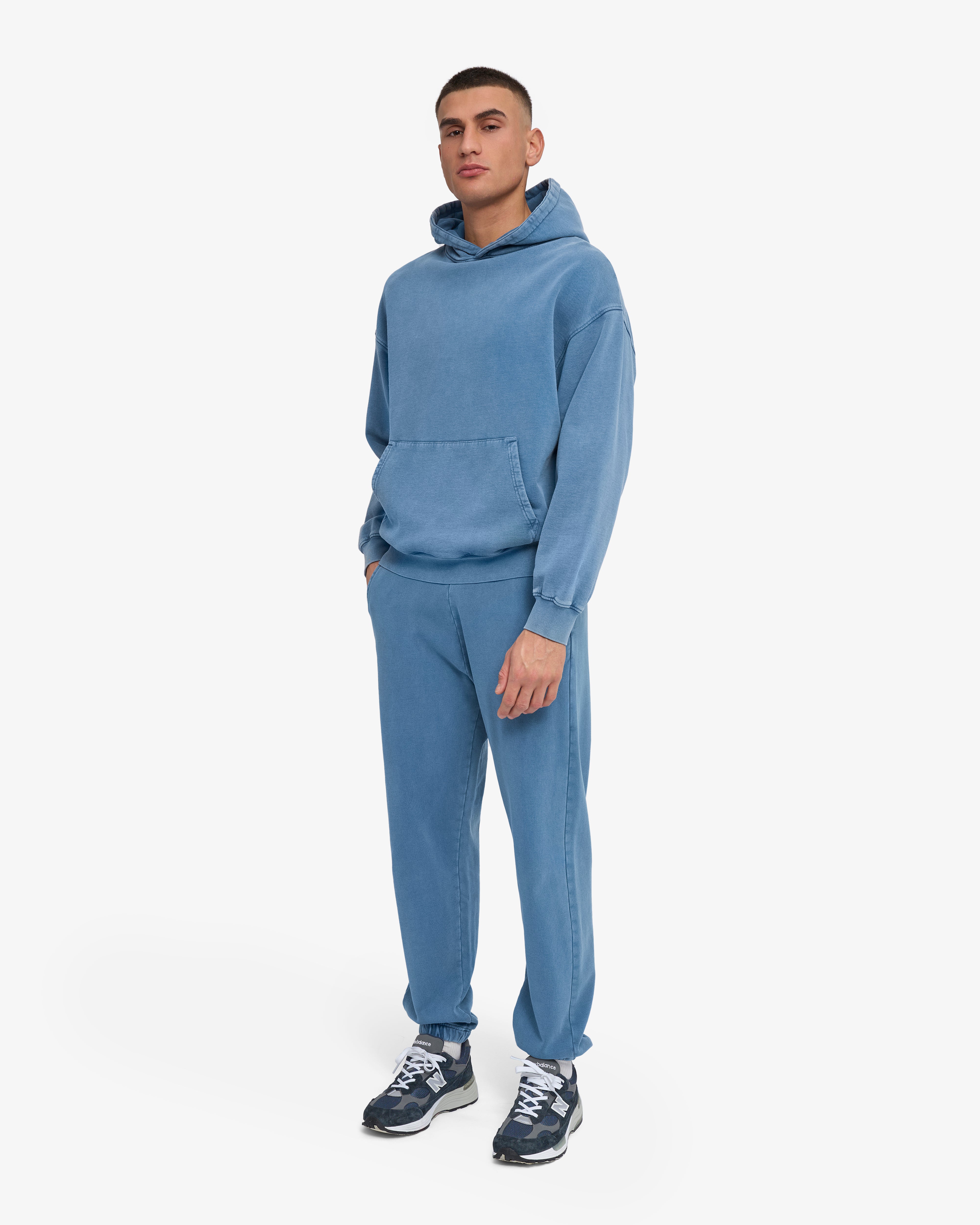 Organic Oversized Hood - Faded Indigo