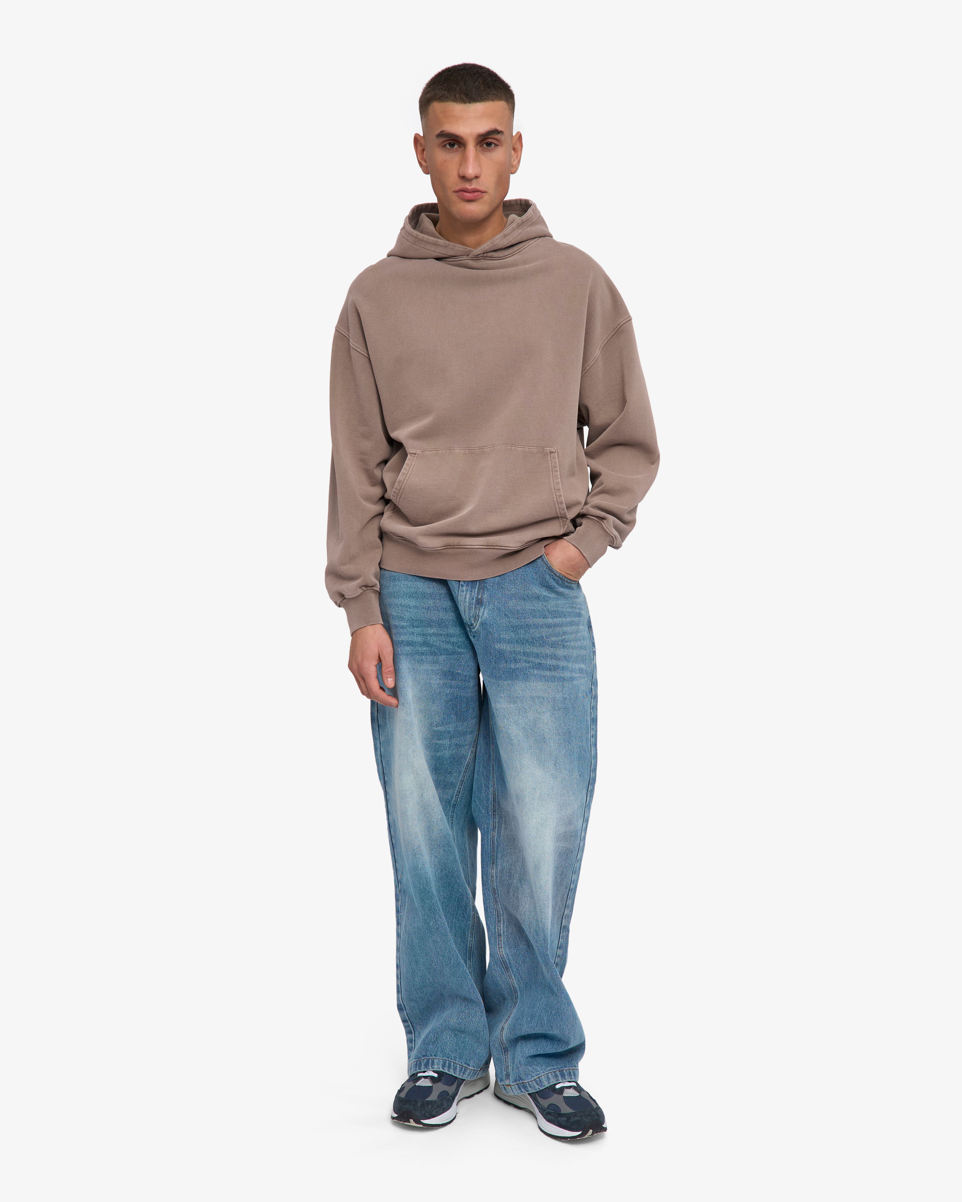 Organic Oversized Hood - Faded Khaki