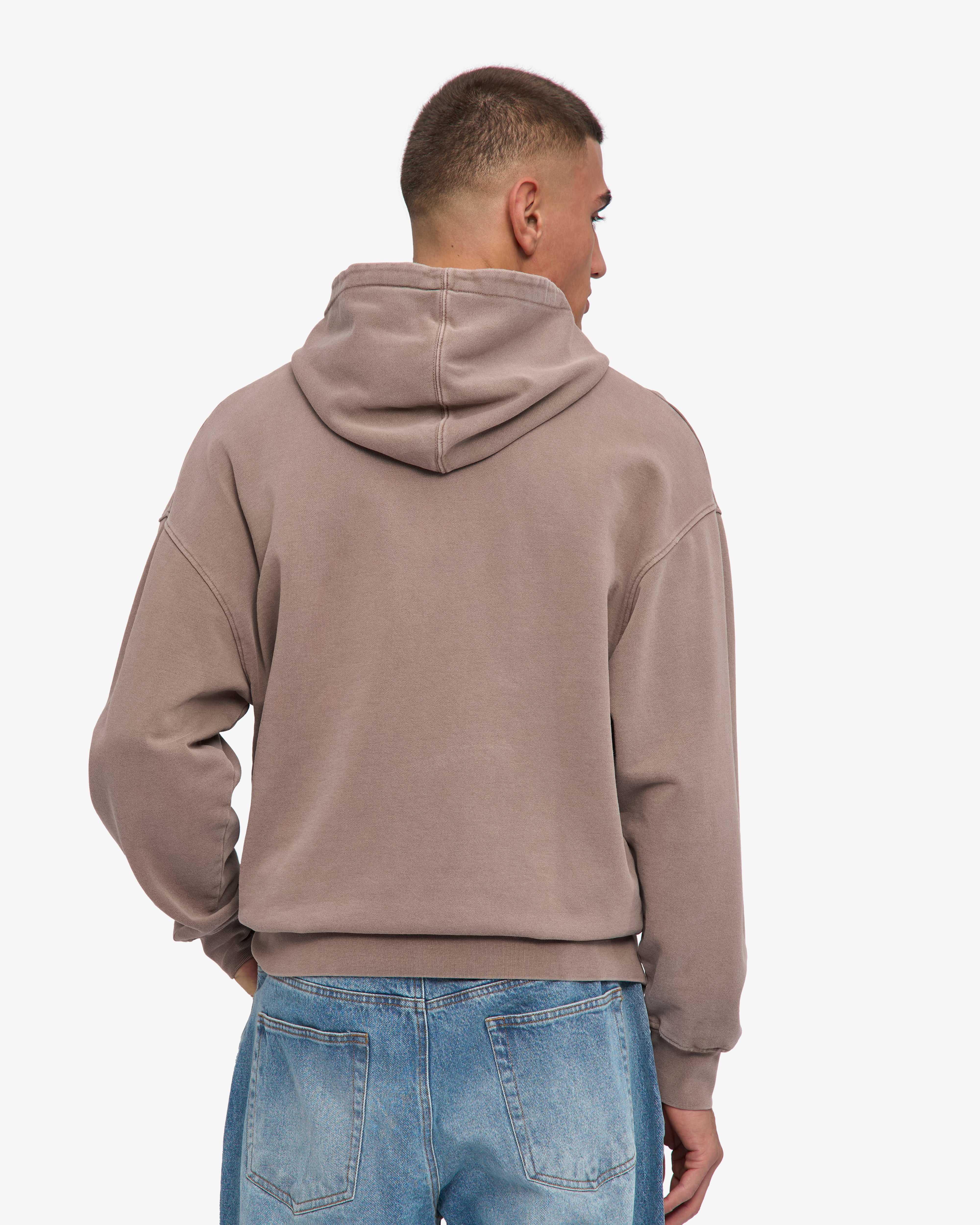 Organic Oversized Hood - Faded Khaki