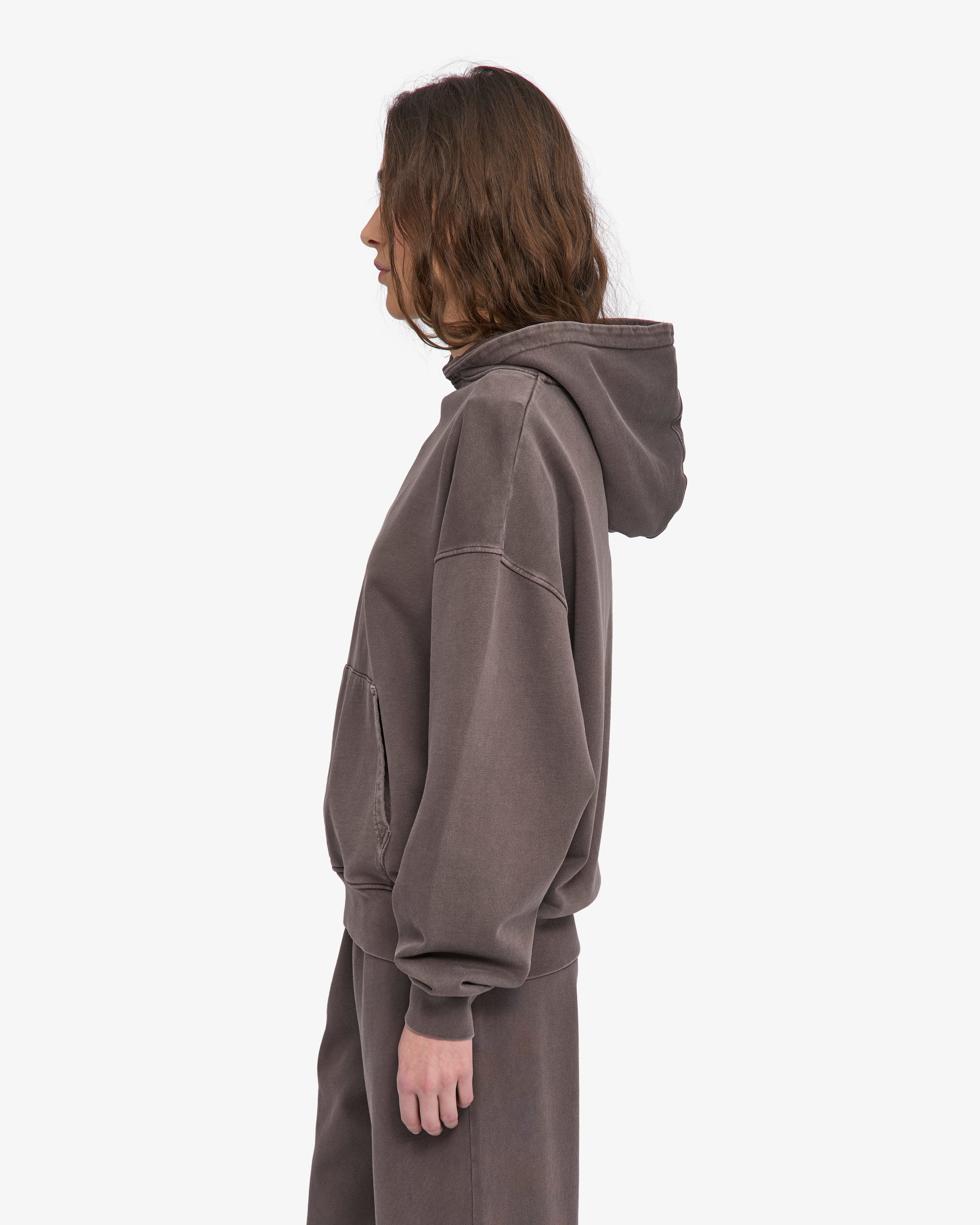 Organic Oversized Hood - Faded Mud