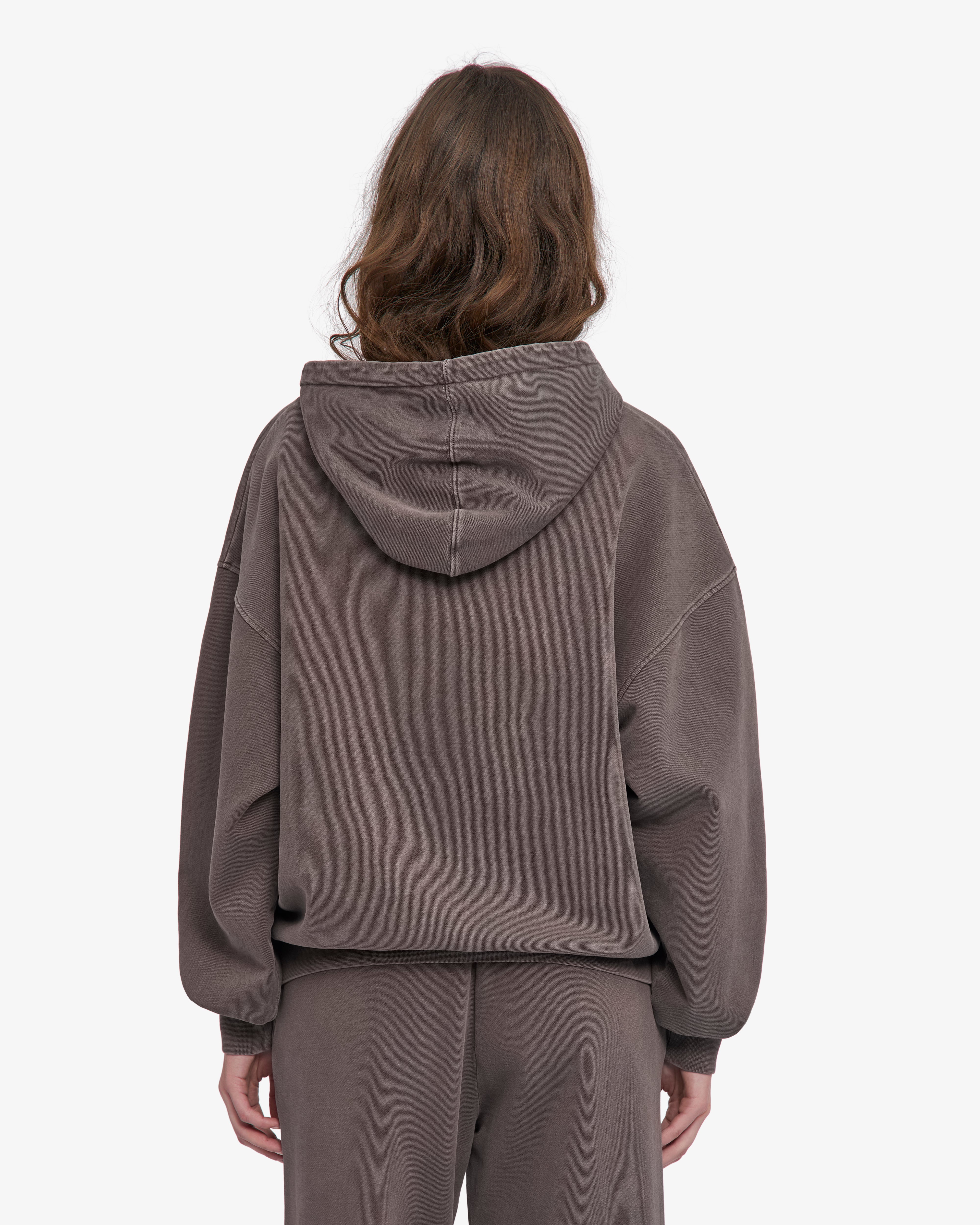 Organic Oversized Hood - Faded Mud