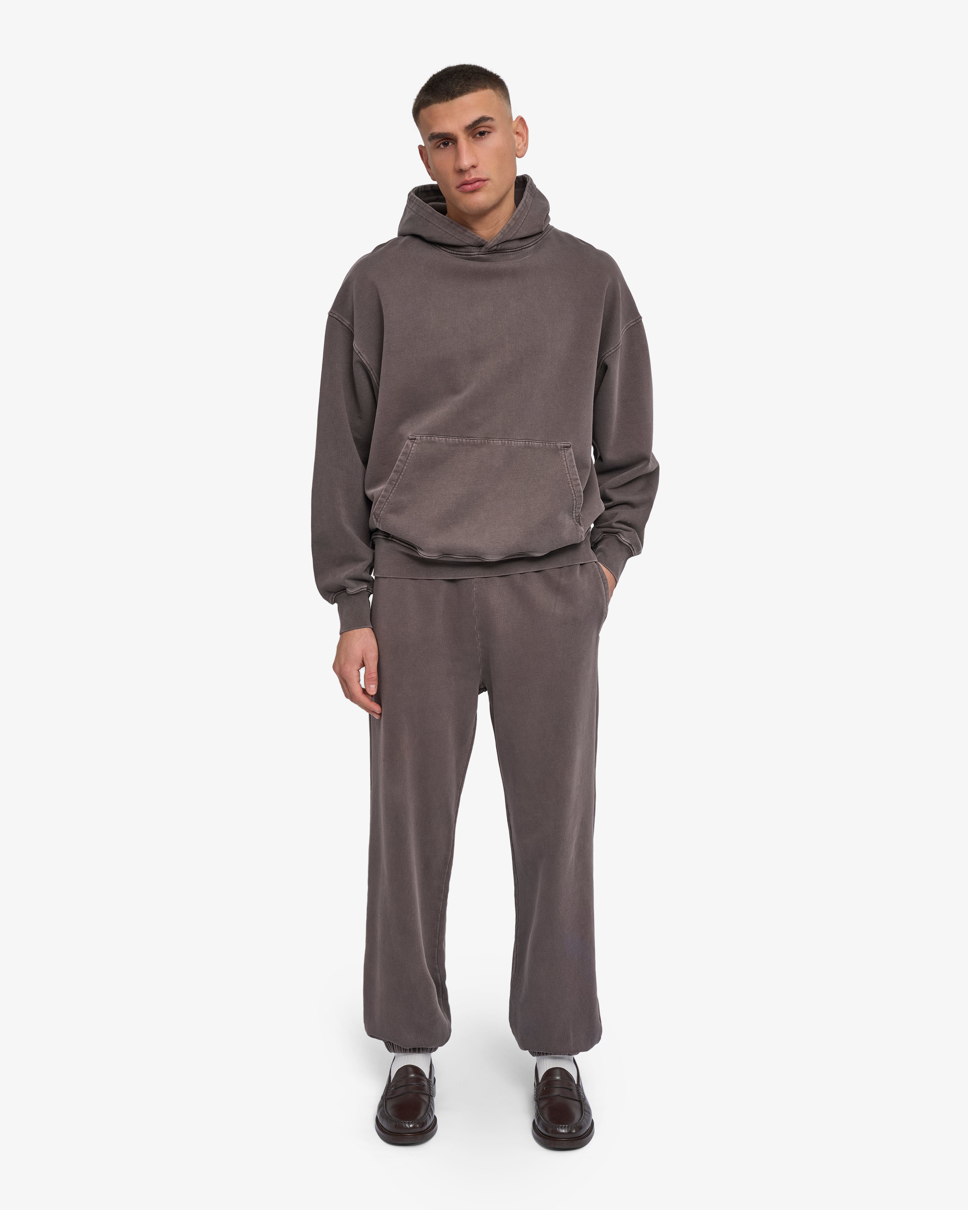 Organic Oversized Hood - Faded Mud