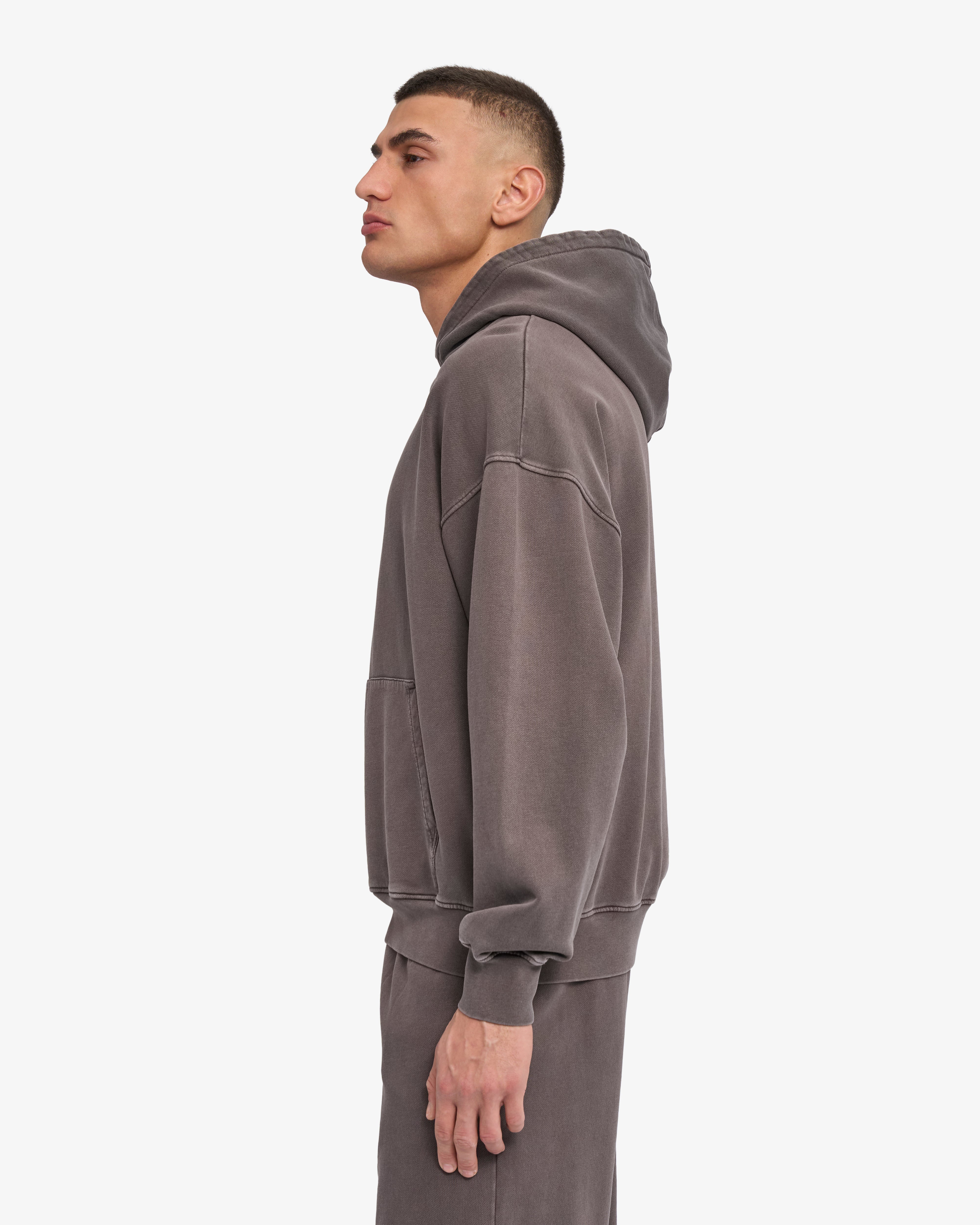 Organic Oversized Hood - Faded Mud
