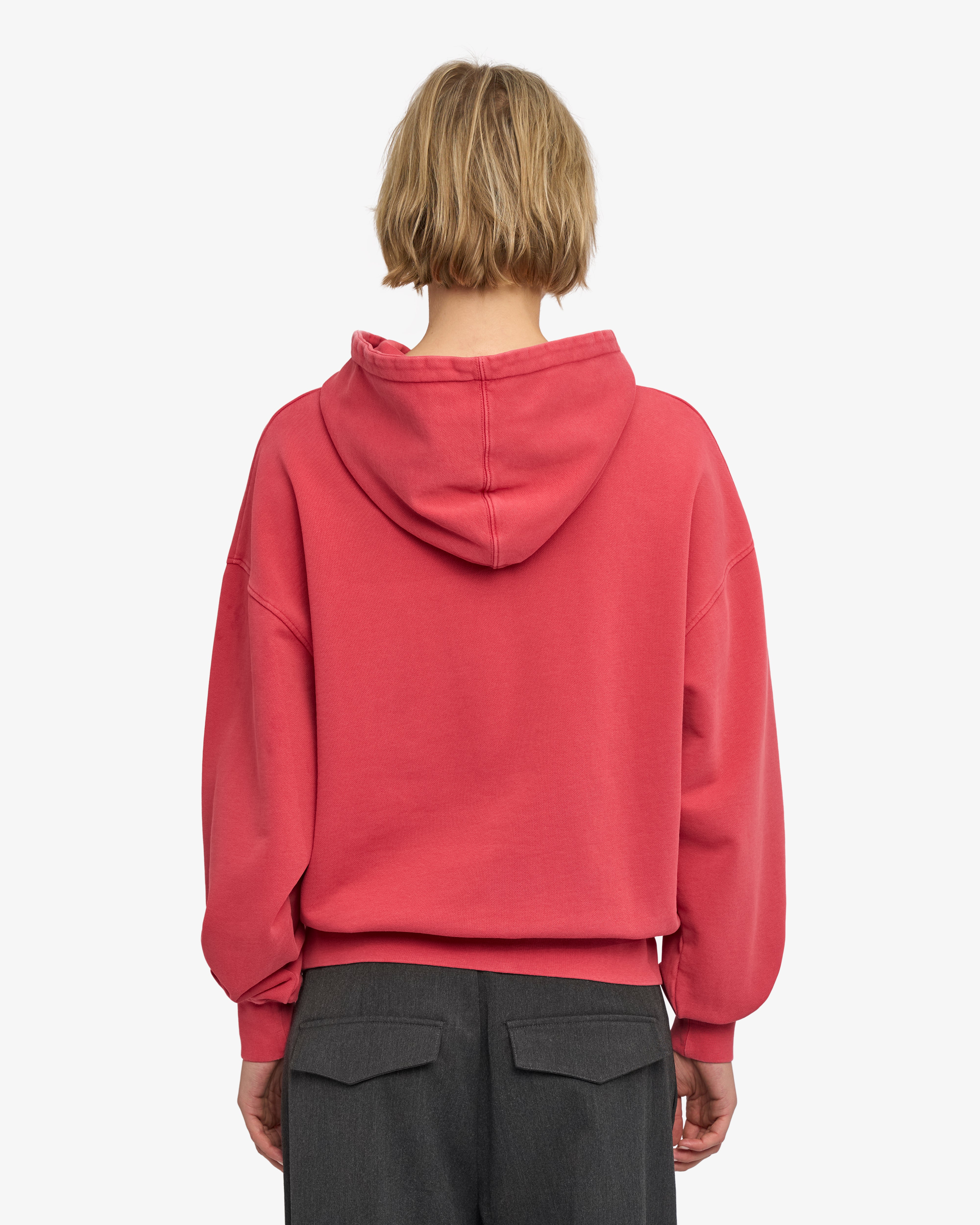 Organic Oversized Hood - Faded Red