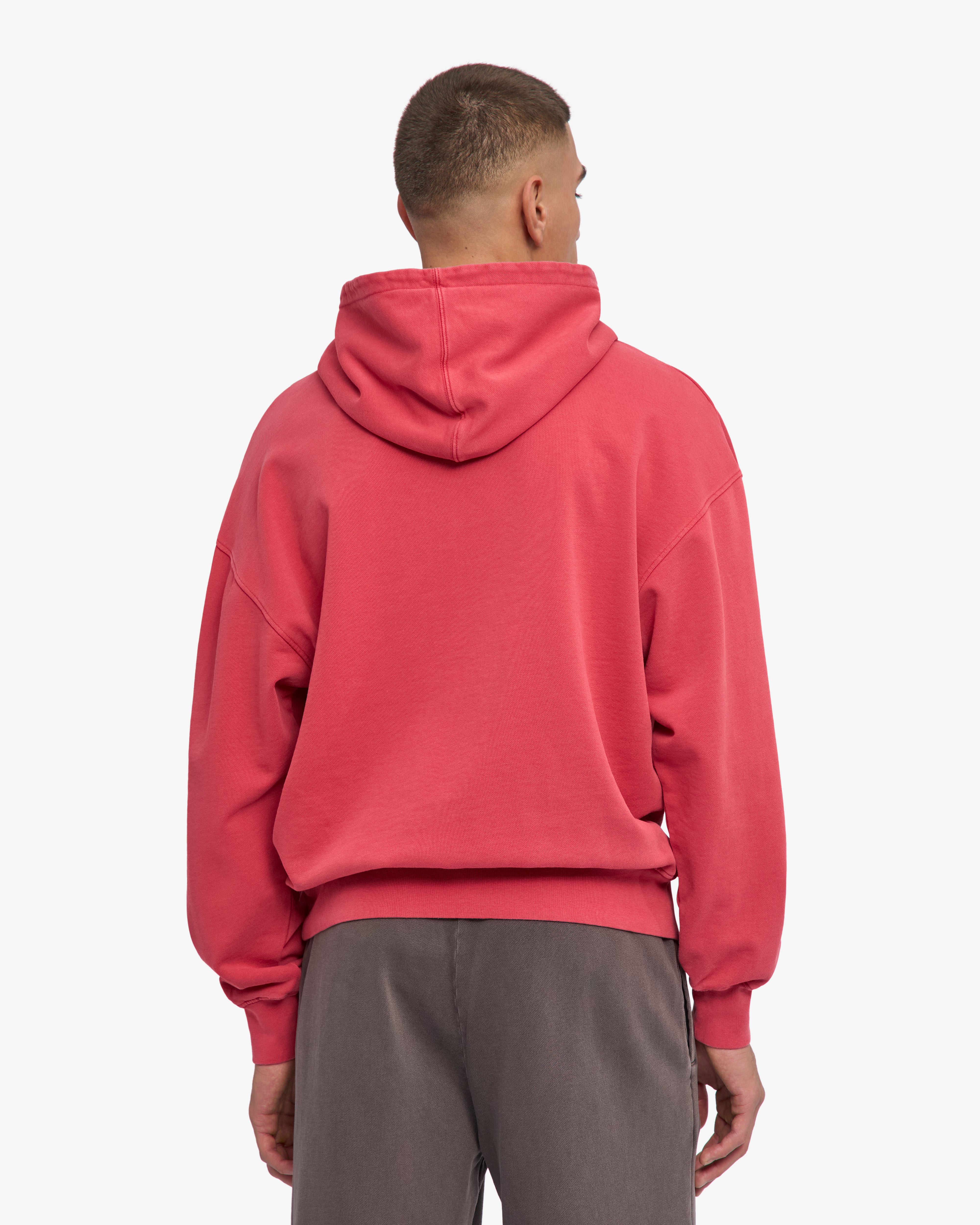 Organic Oversized Hood - Faded Red