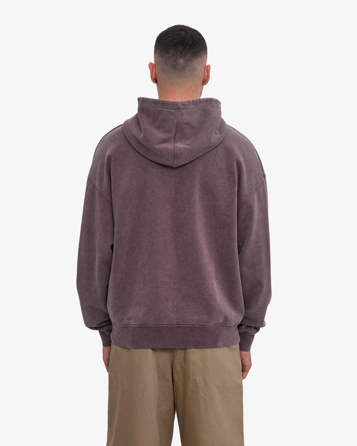 Organic Oversized Hood - Faded Grape