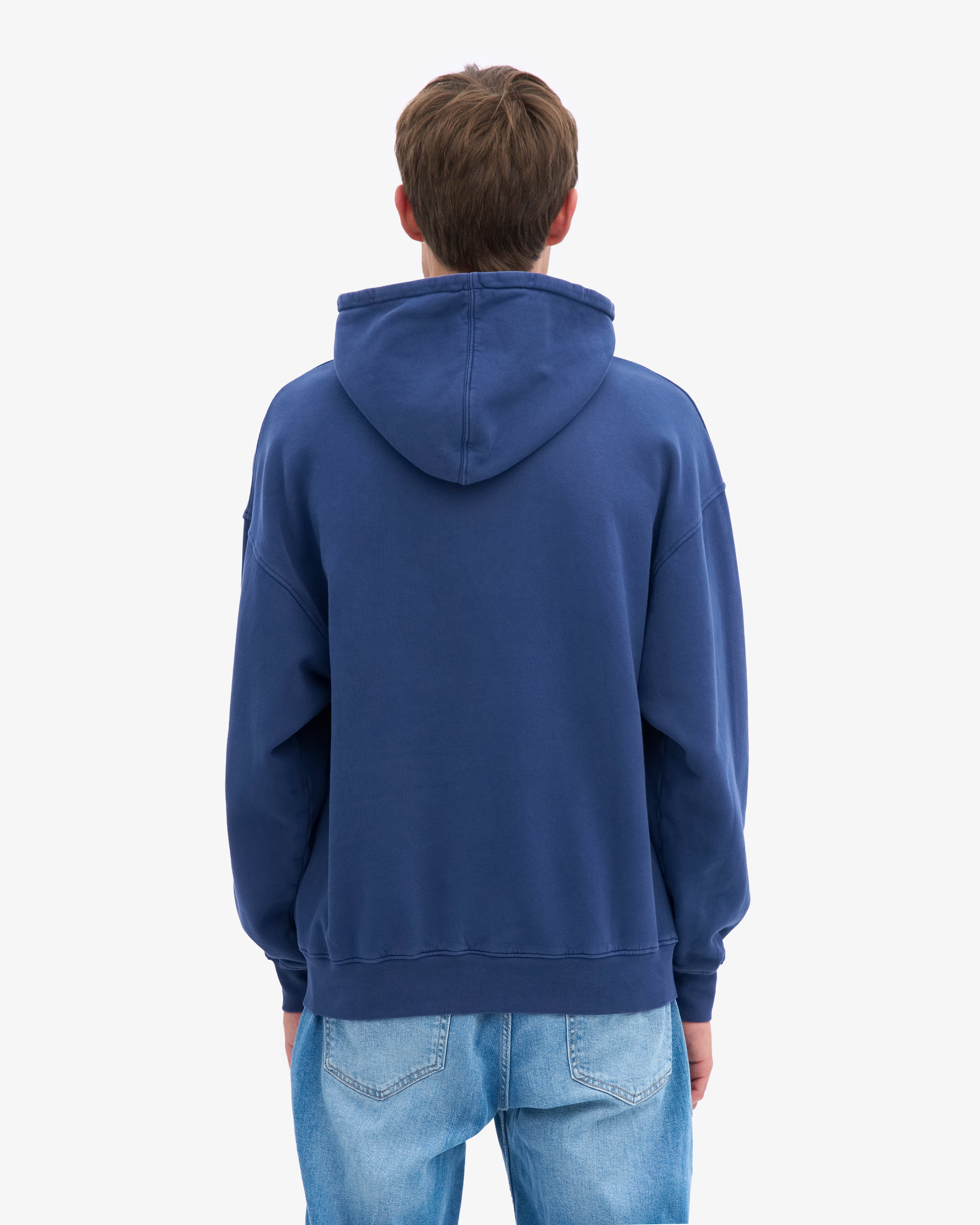 Organic Oversized Hood - Marine Blue