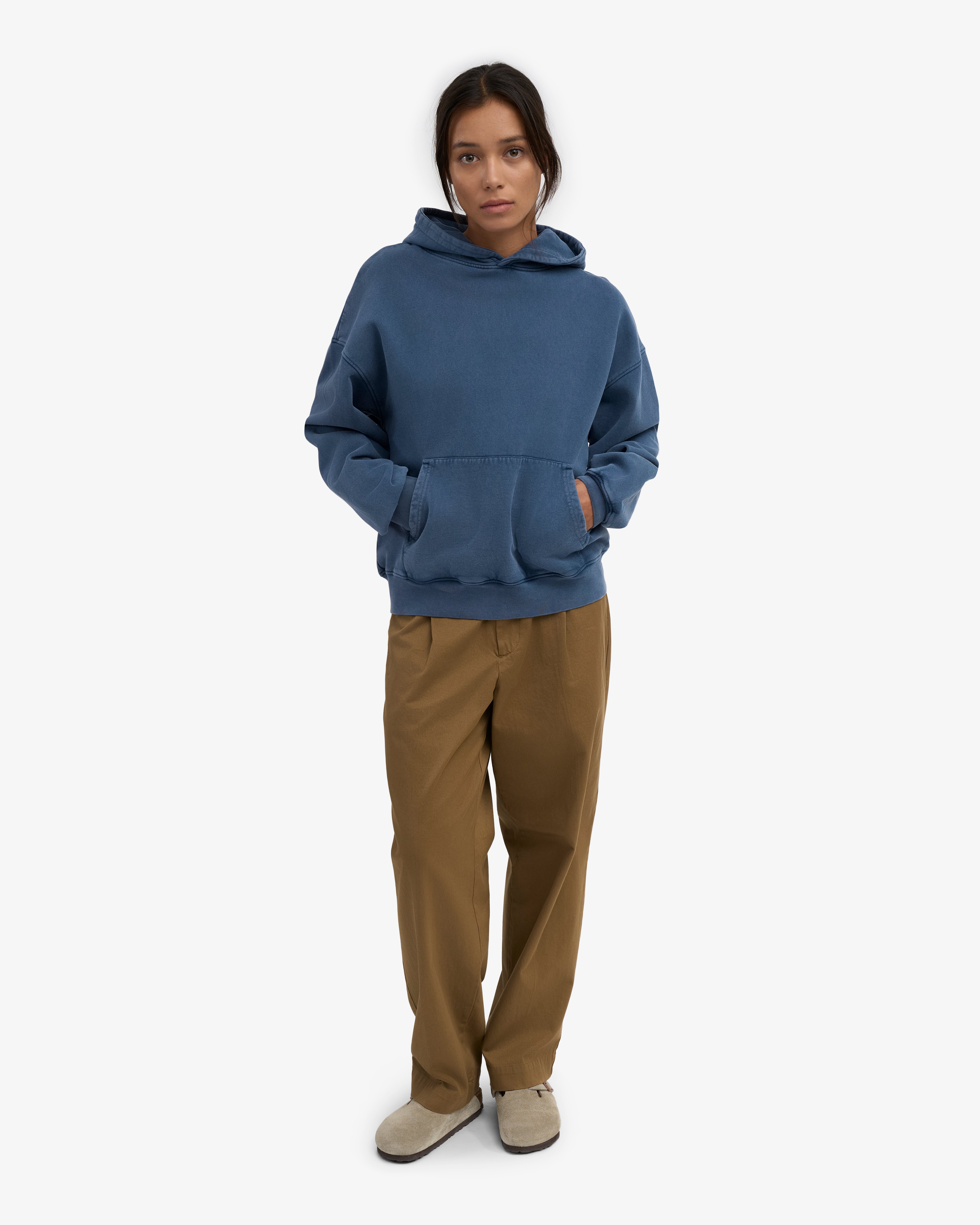 Organic Oversized Hood - Neptune Blue