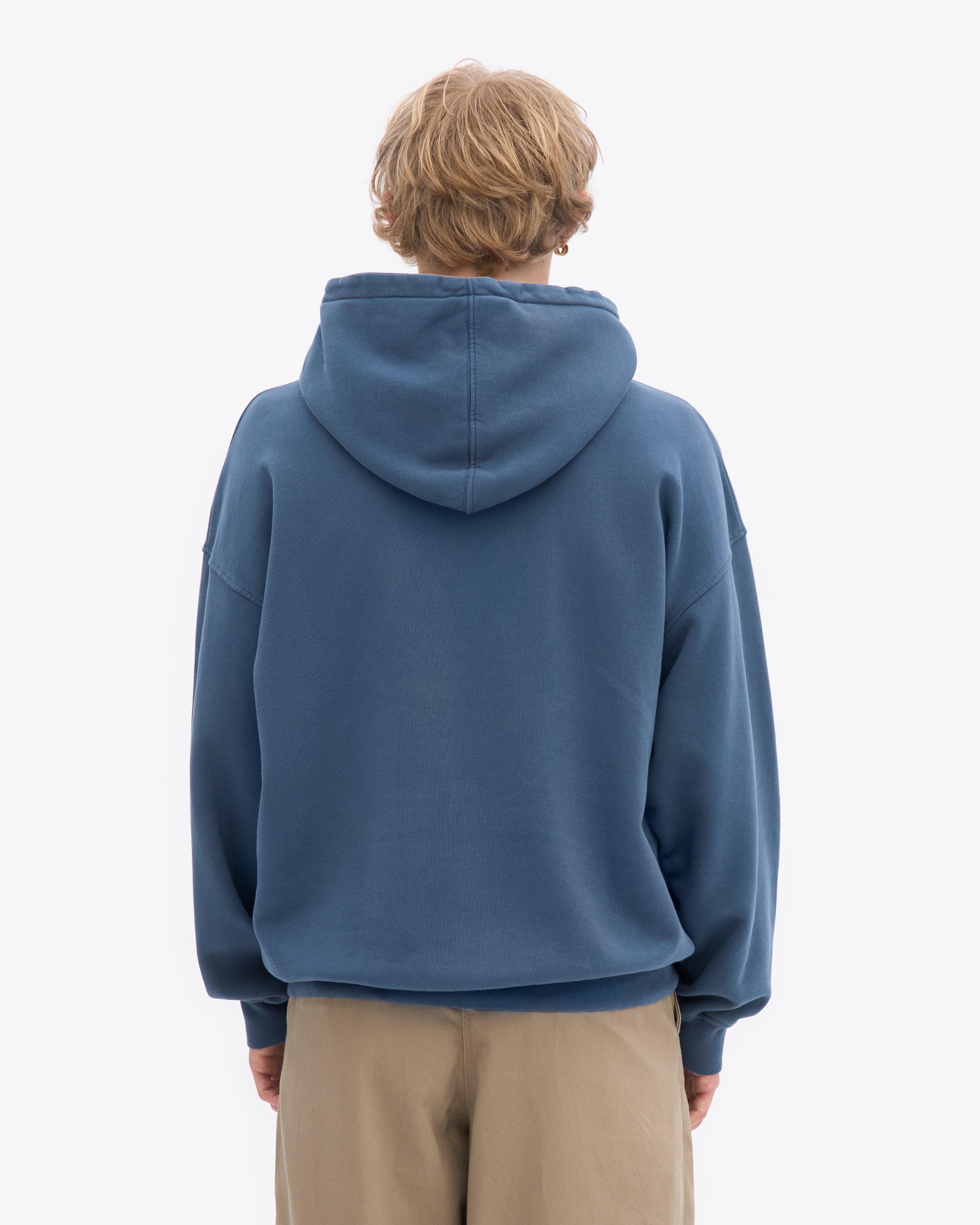 Organic Oversized Hood - Petrol Blue