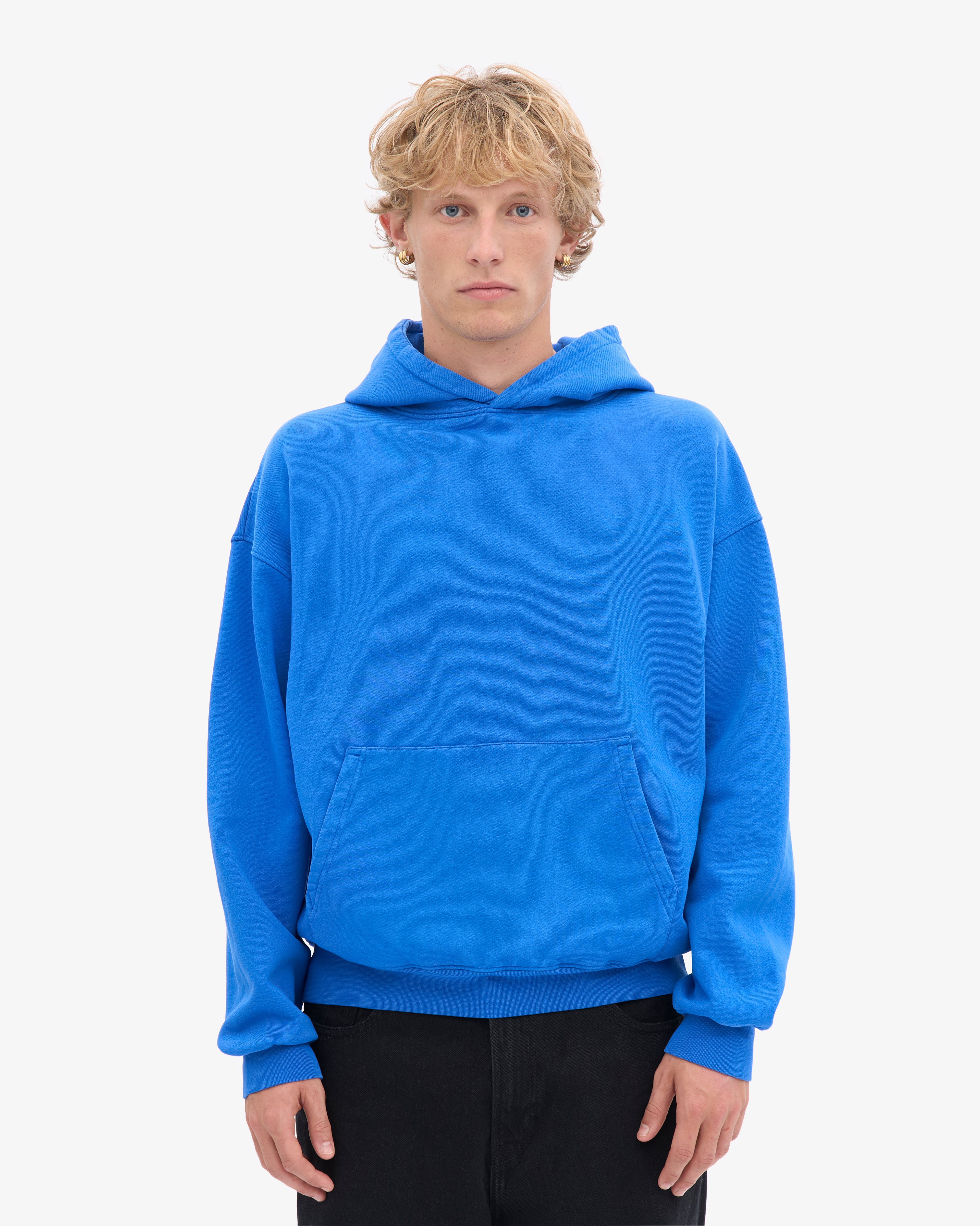 Organic Oversized Hood - Sapphire Blue