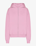 Organic Oversized Zip Hood - Cherry Blossom