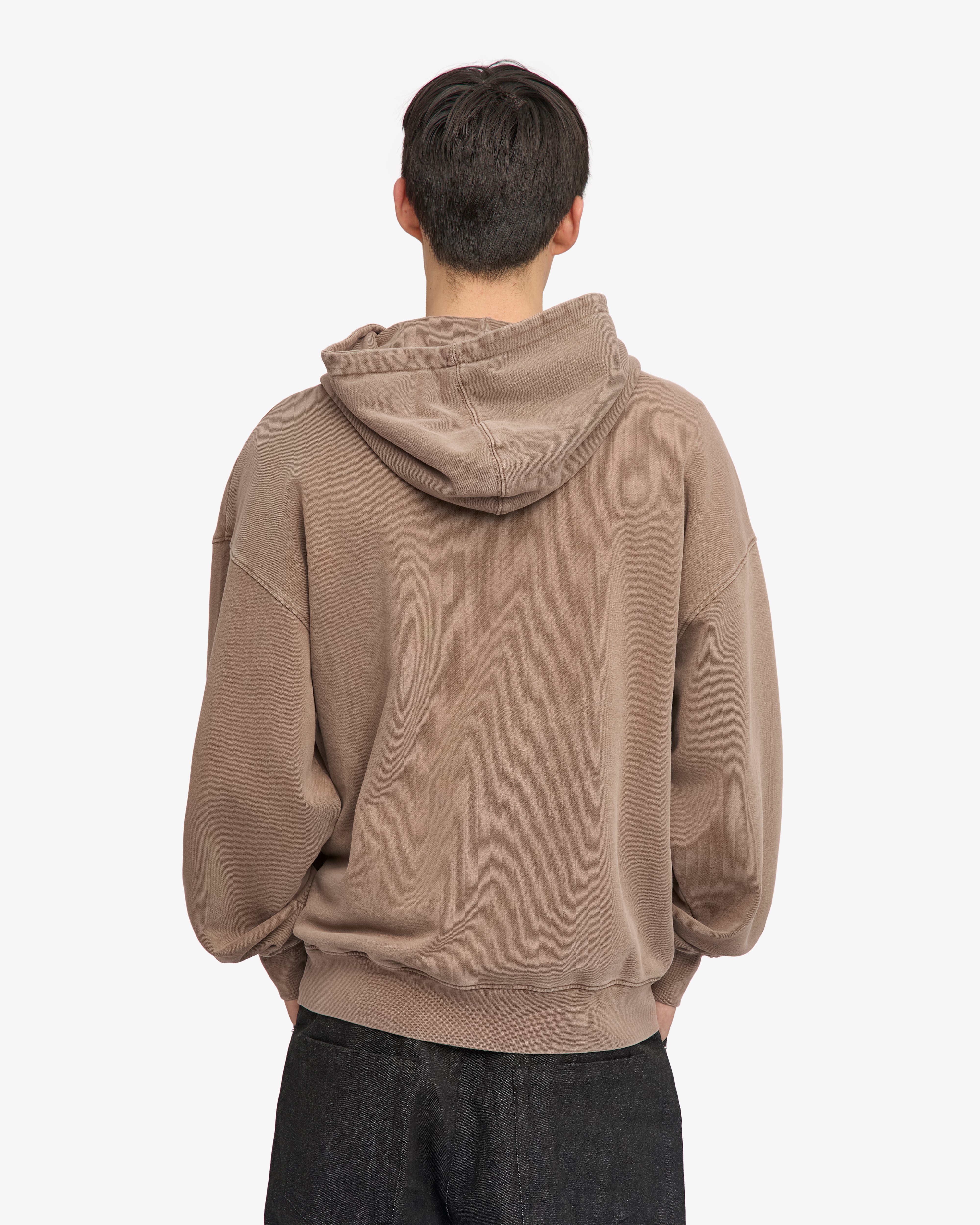 Organic Oversized Zip Hood - Faded Khaki