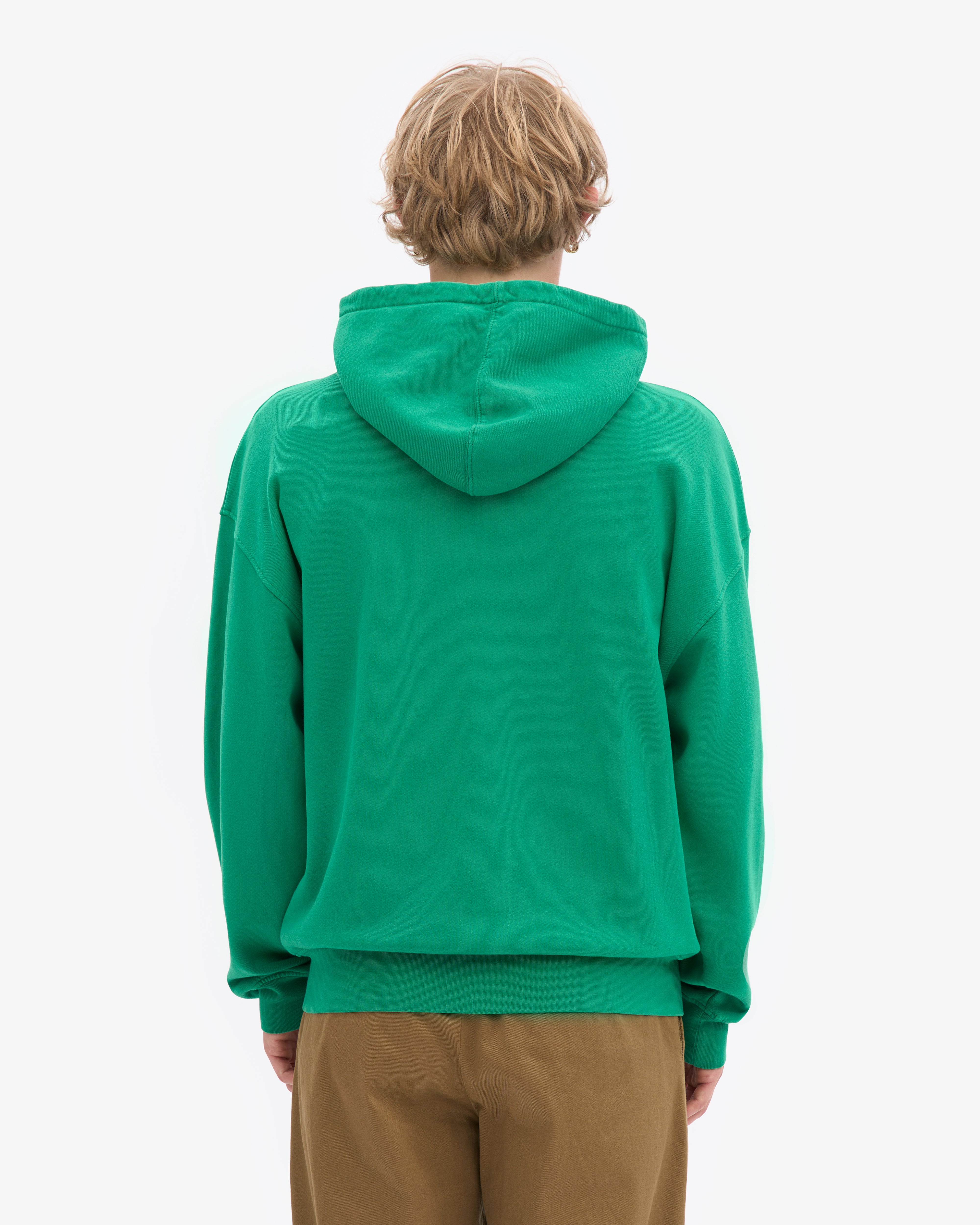 Organic Oversized Zip Hood - Kelly Green