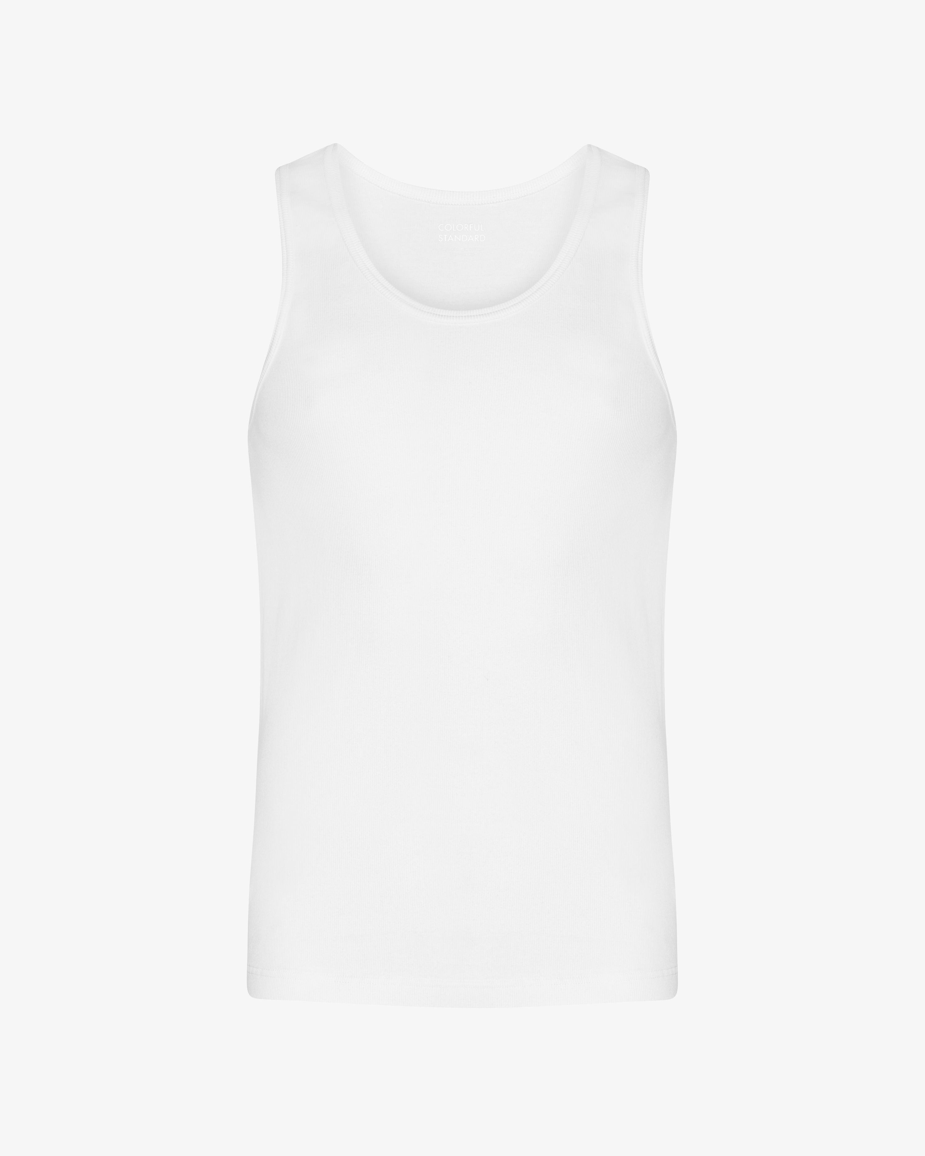 Organic Rib Tank Top - Optical White
