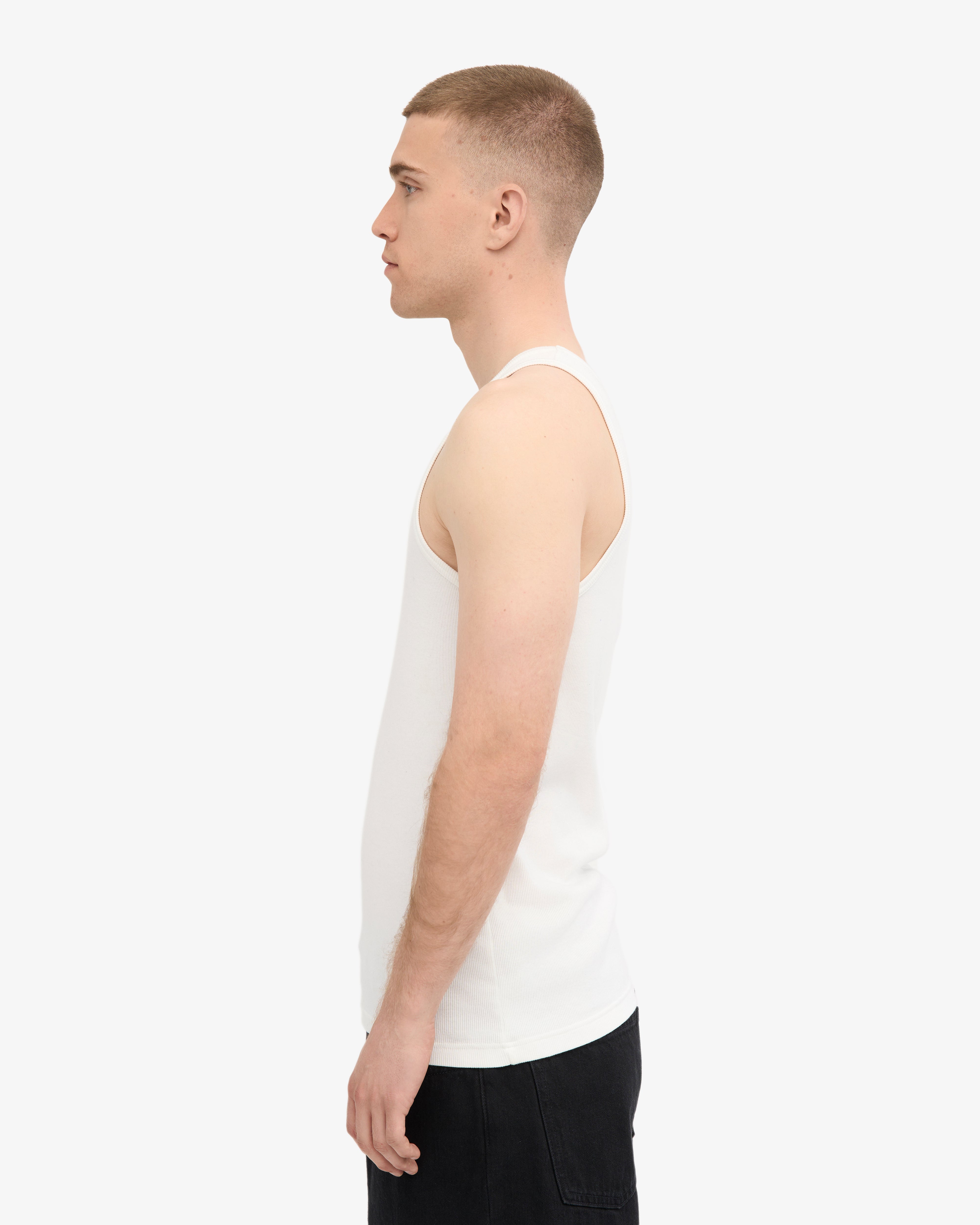 Organic Rib Tank Top - Optical White