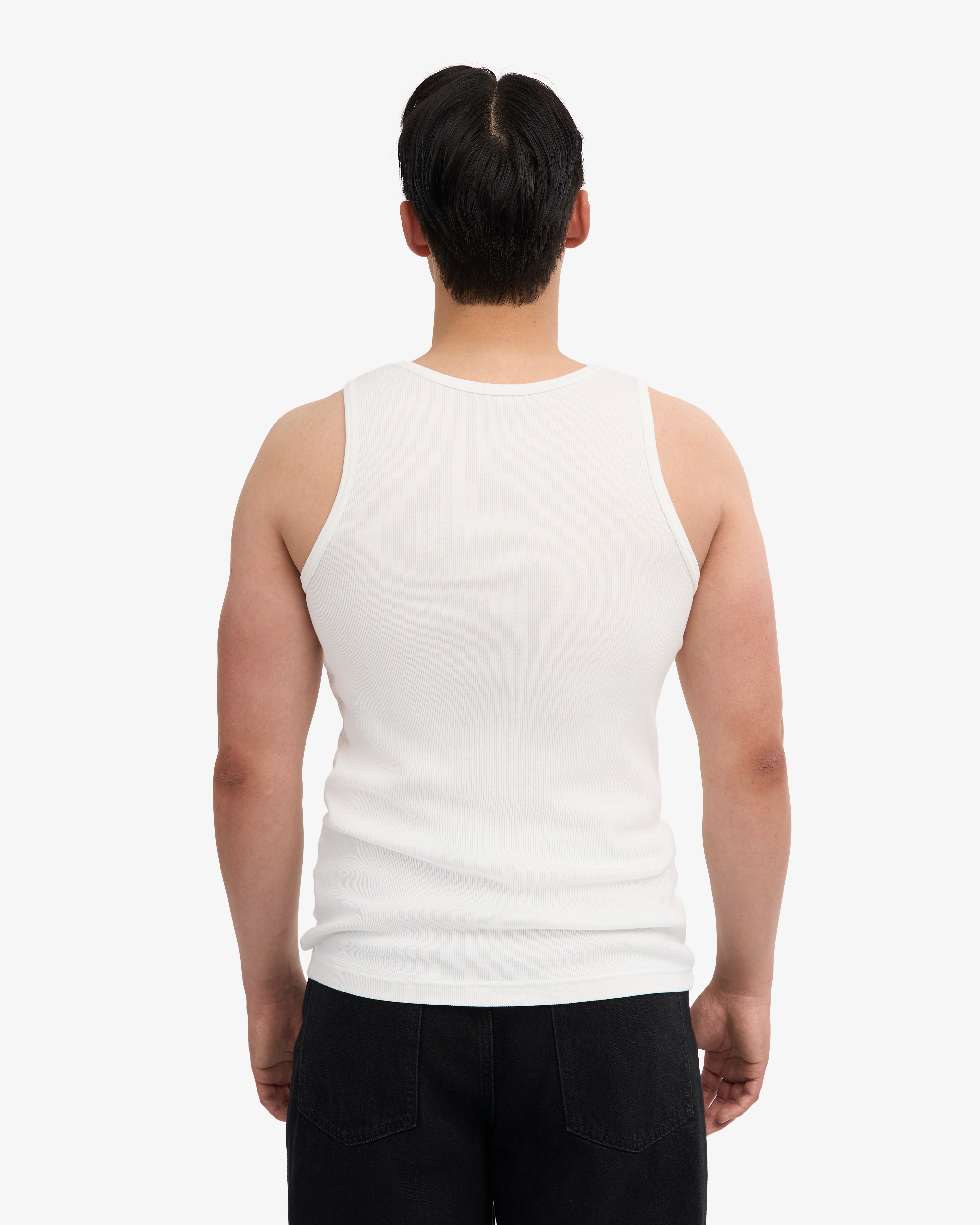 Organic Rib Tank Top - Optical White