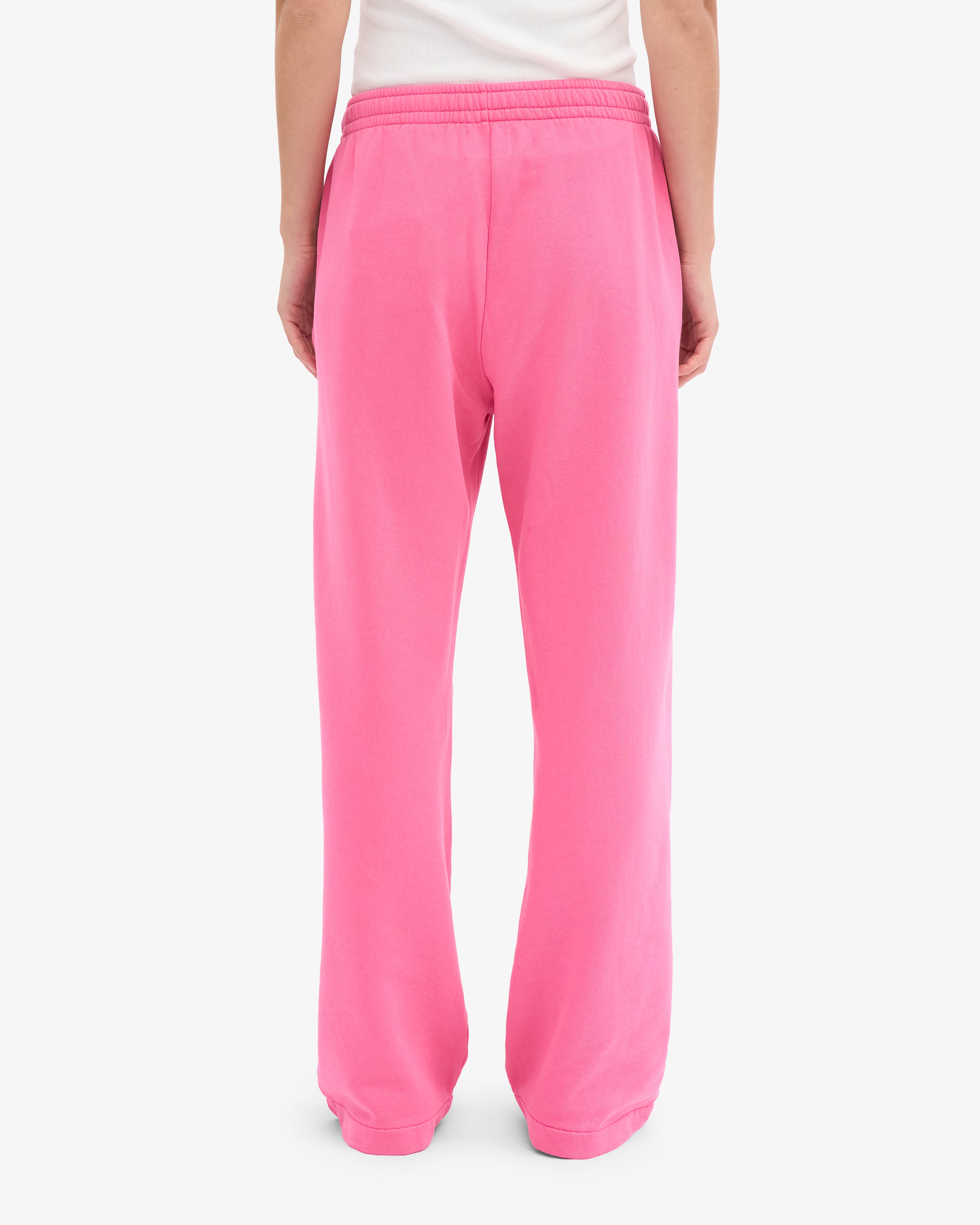 Organic Straight Leg Sweatpants - Bubblegum Pink