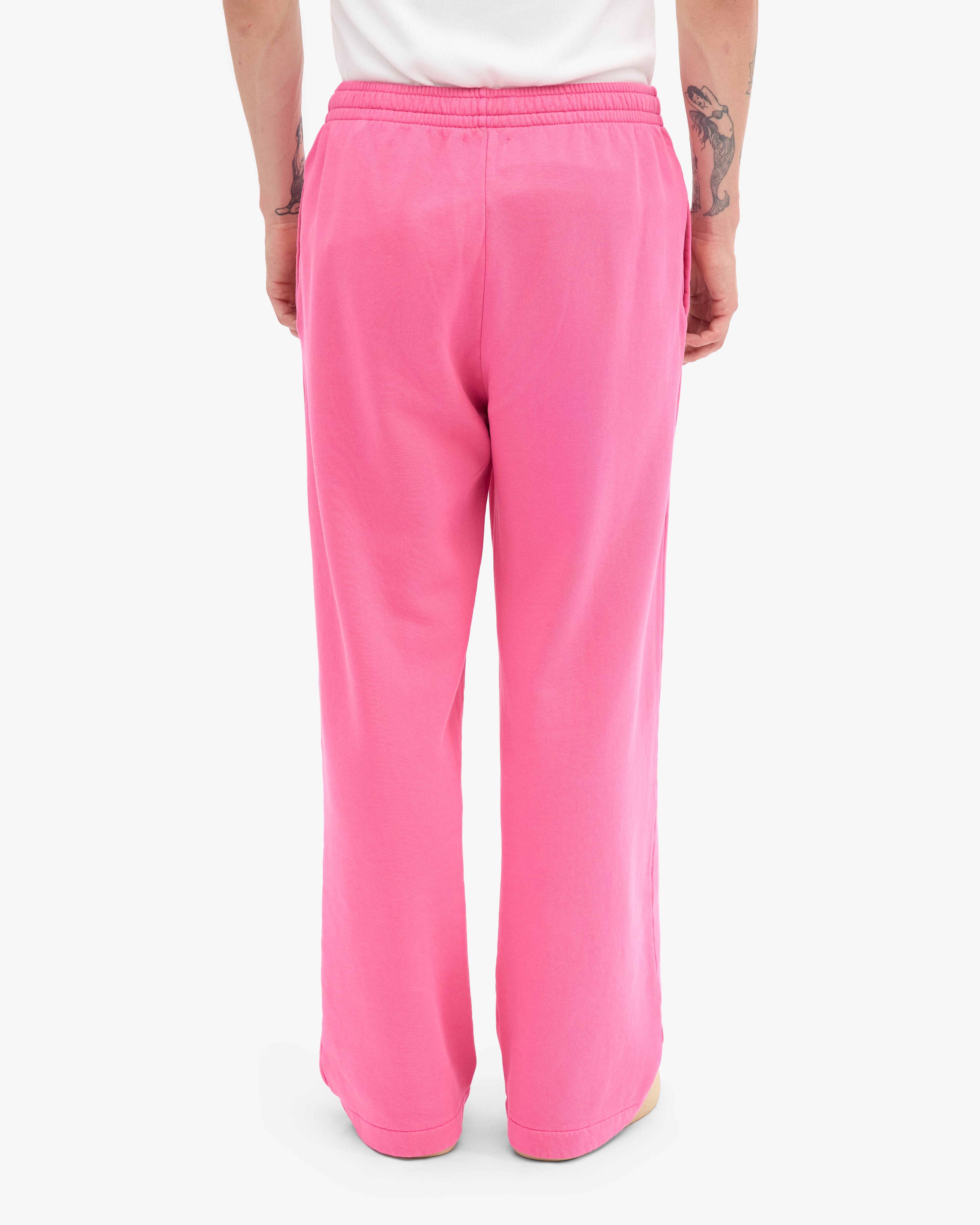 Organic Straight Leg Sweatpants - Bubblegum Pink