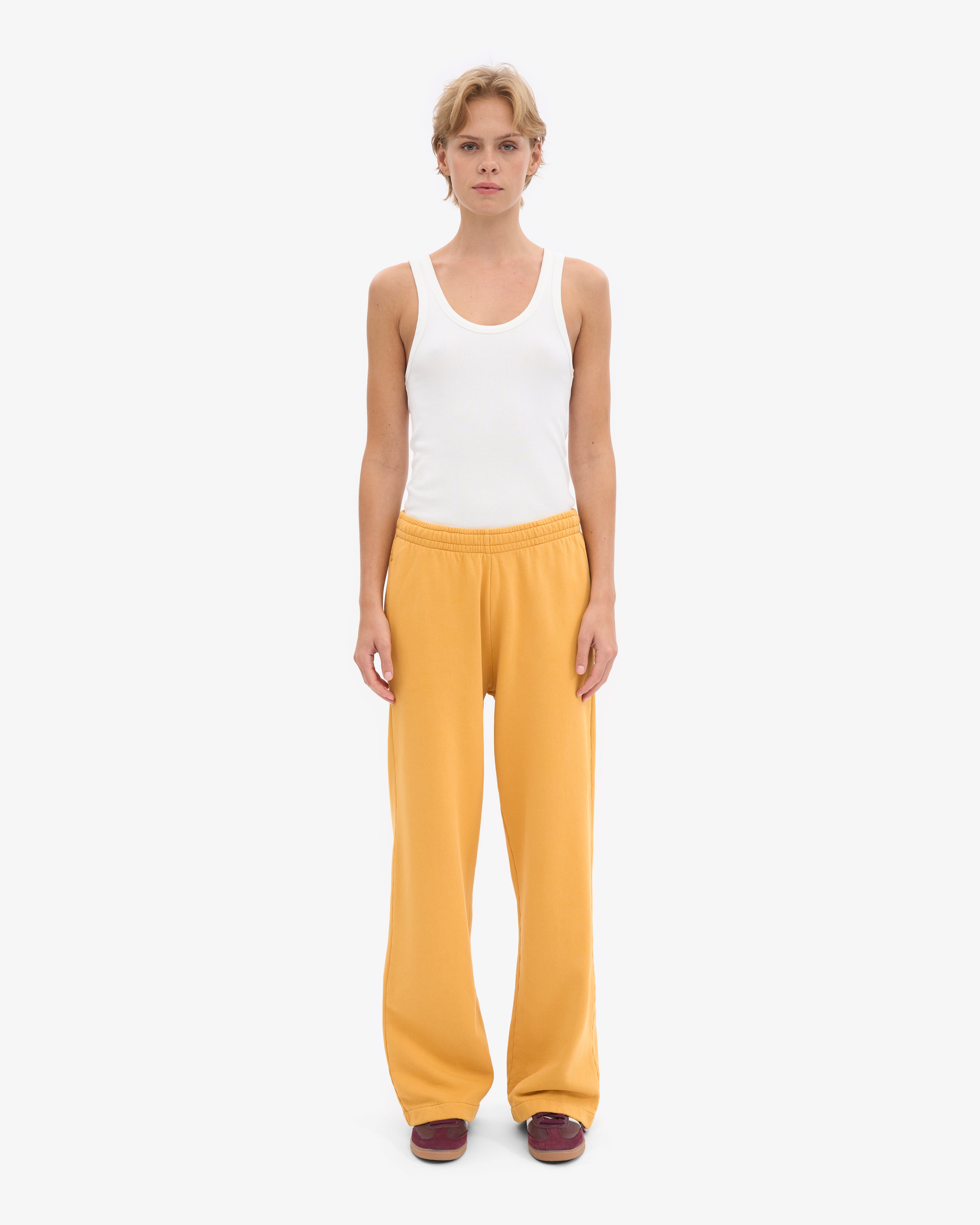 Organic Straight Leg Sweatpants - Burned Yellow
