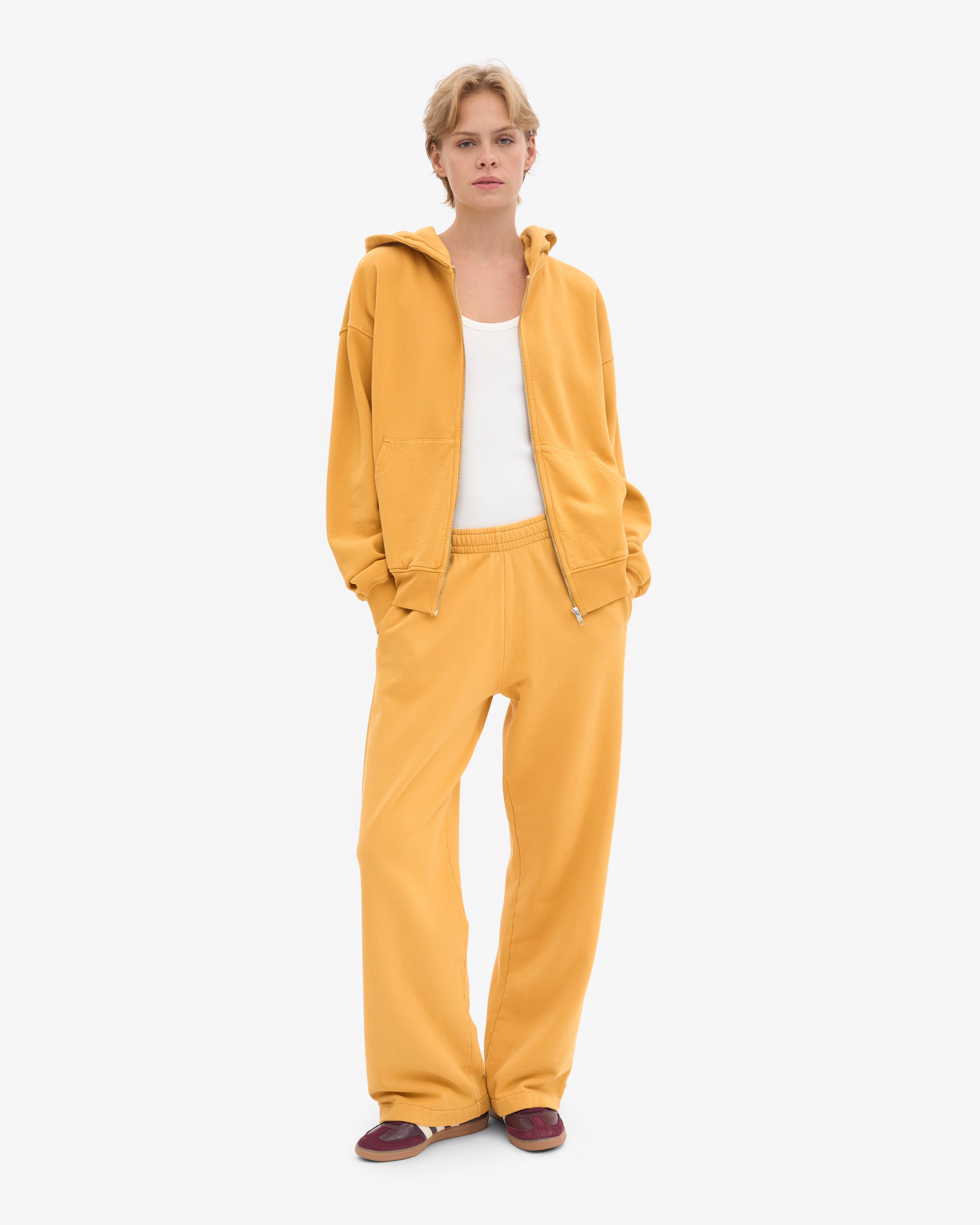 Organic Straight Leg Sweatpants - Burned Yellow