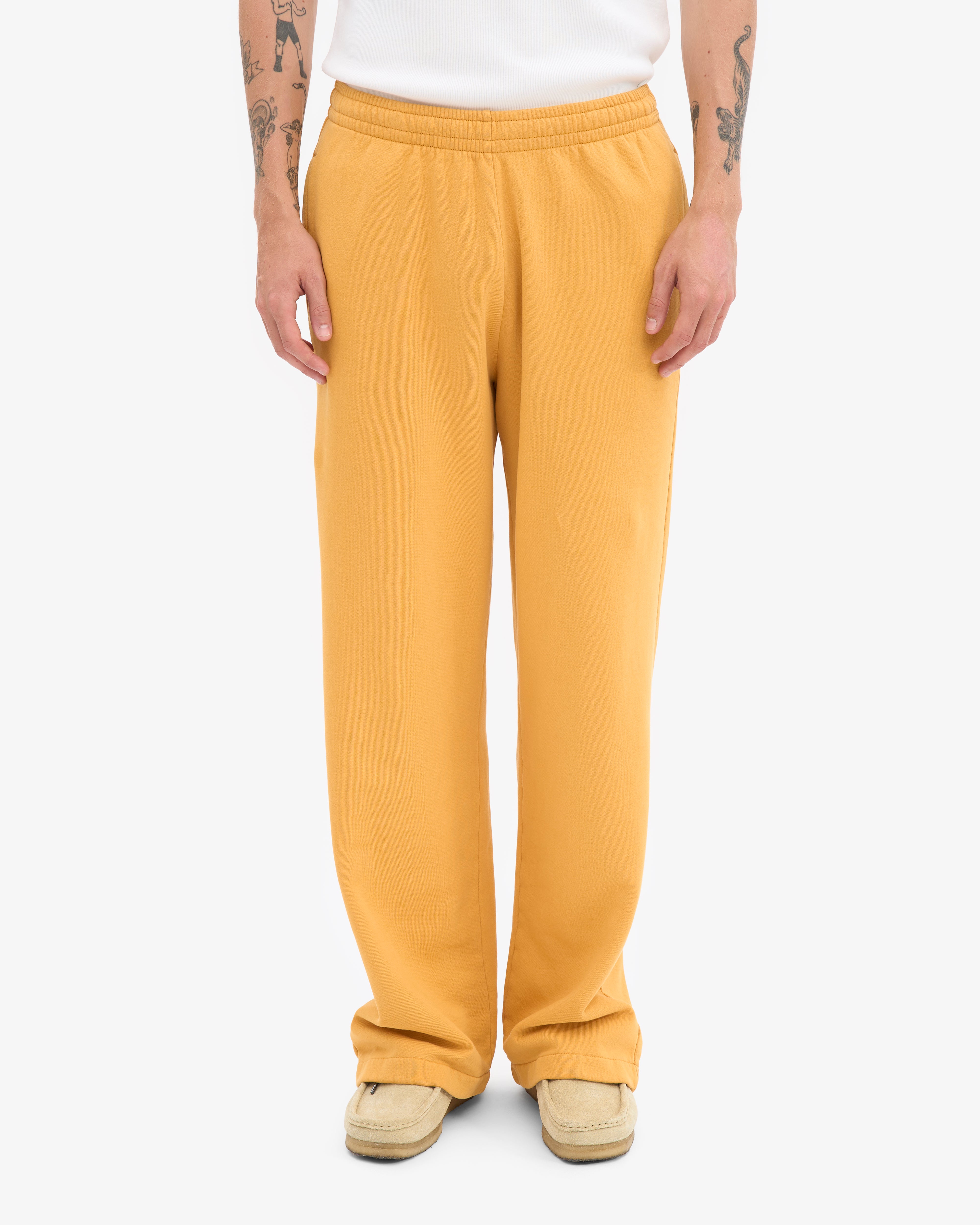 Organic Straight Leg Sweatpants - Burned Yellow