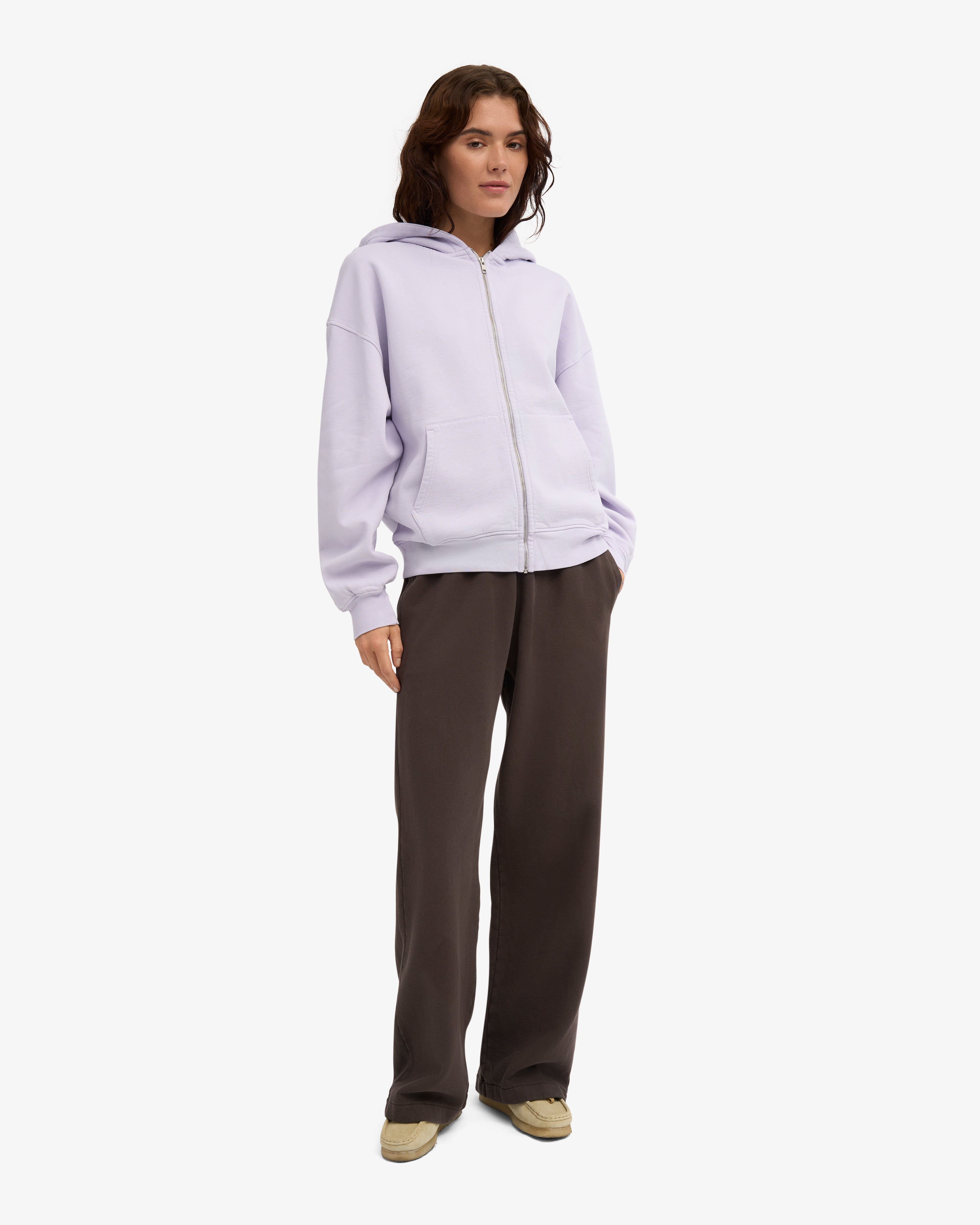 Organic Straight Leg Sweatpants - Coffee Brown