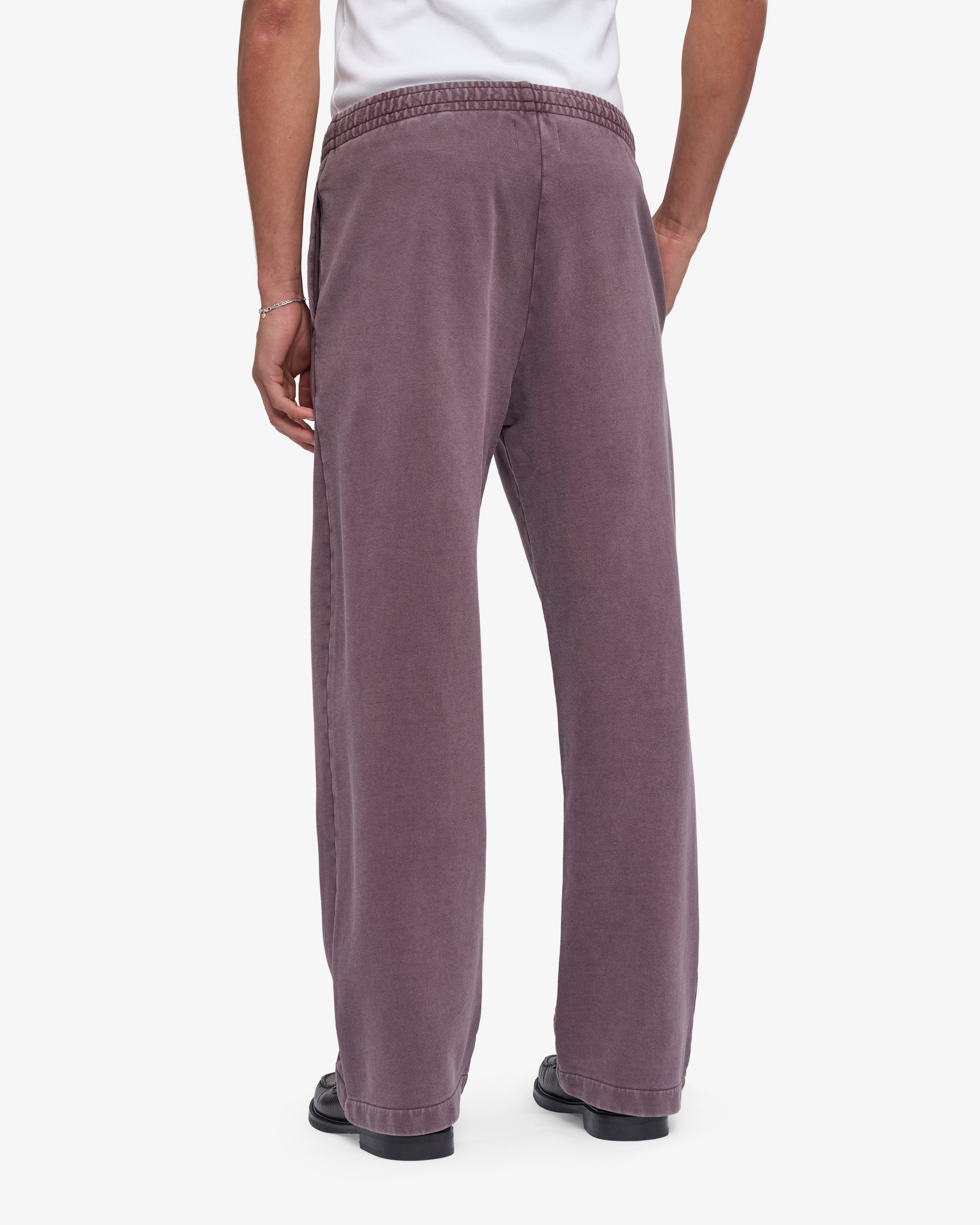 Organic Straight Leg Sweatpants - Faded Grape