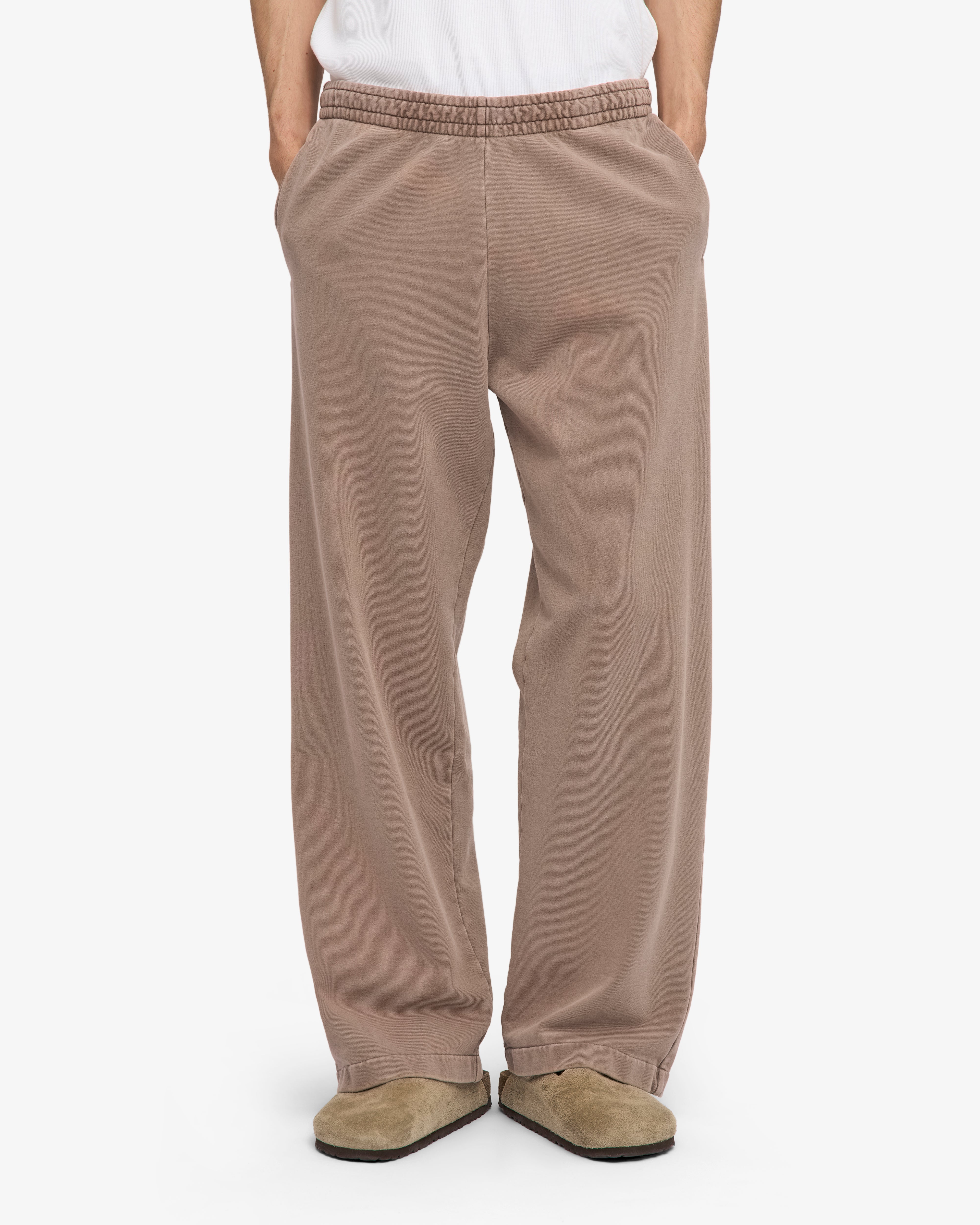 Organic Straight Leg Sweatpants - Faded Khaki