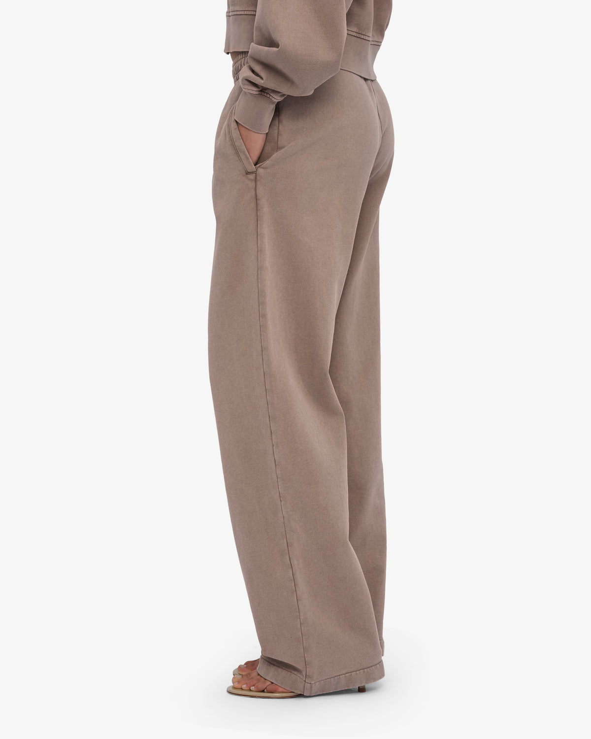 Organic Straight Leg Sweatpants - Faded Khaki