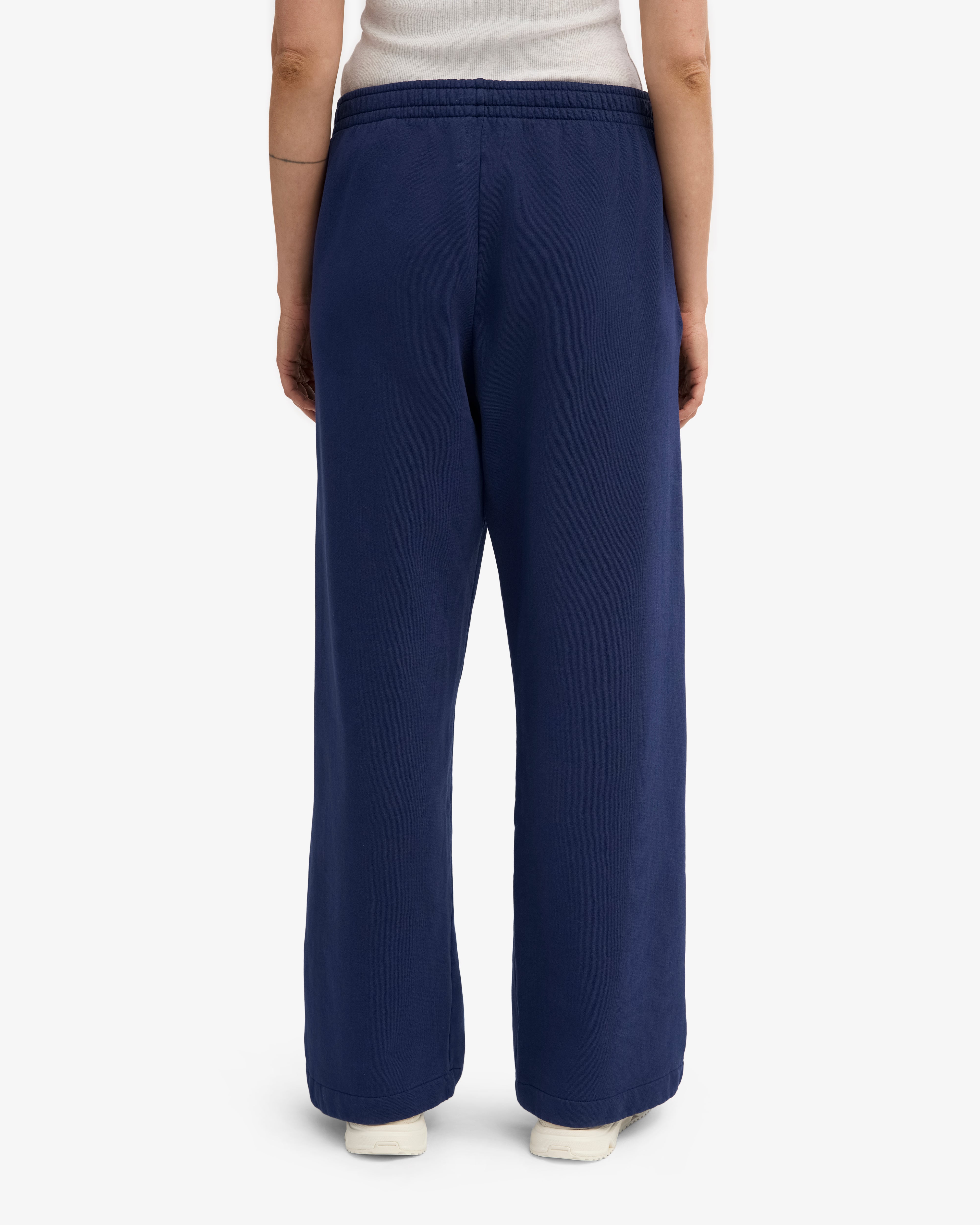 Organic Straight Leg Sweatpants - Marine Blue