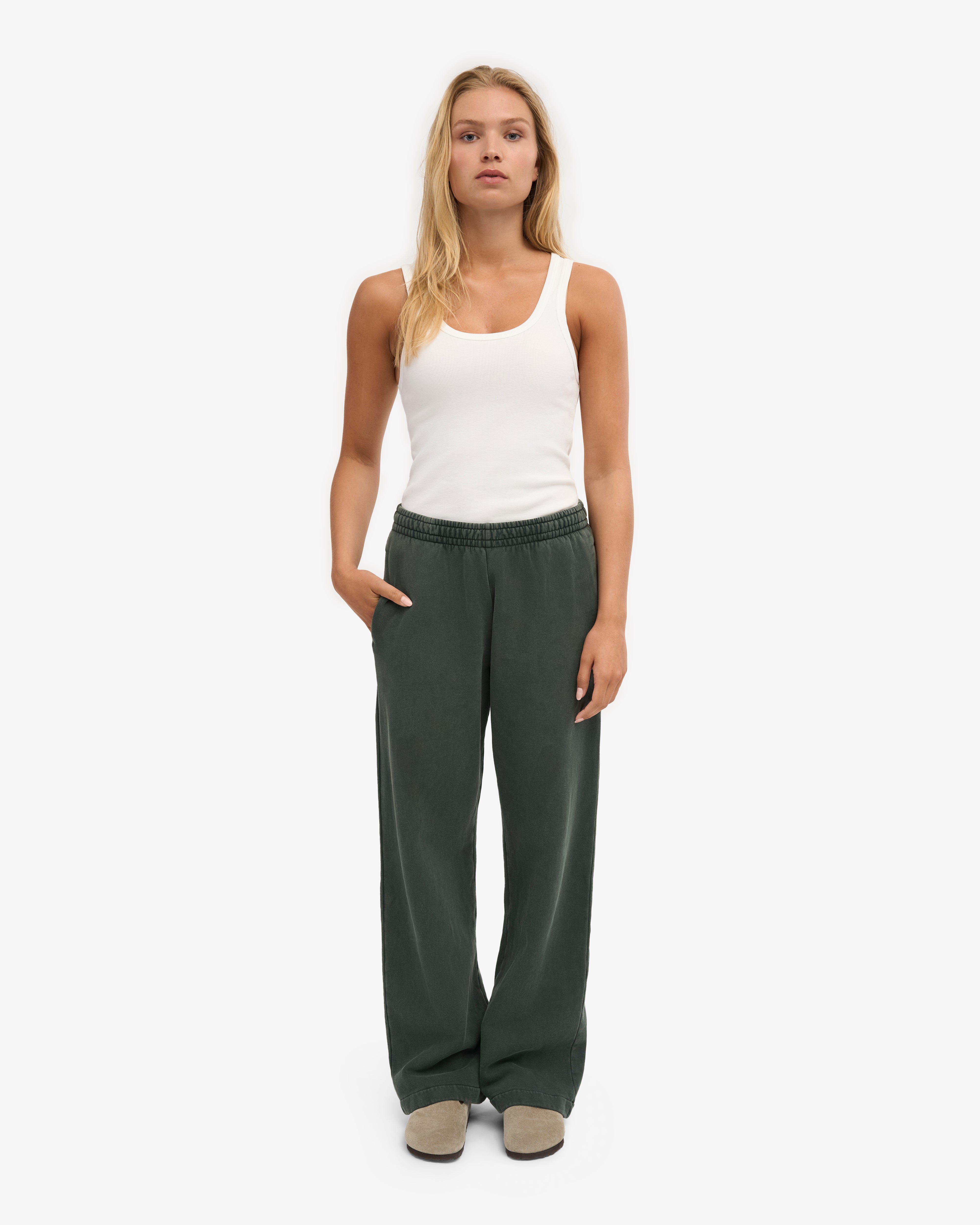 Organic Straight Leg Sweatpants - Midnight Forest