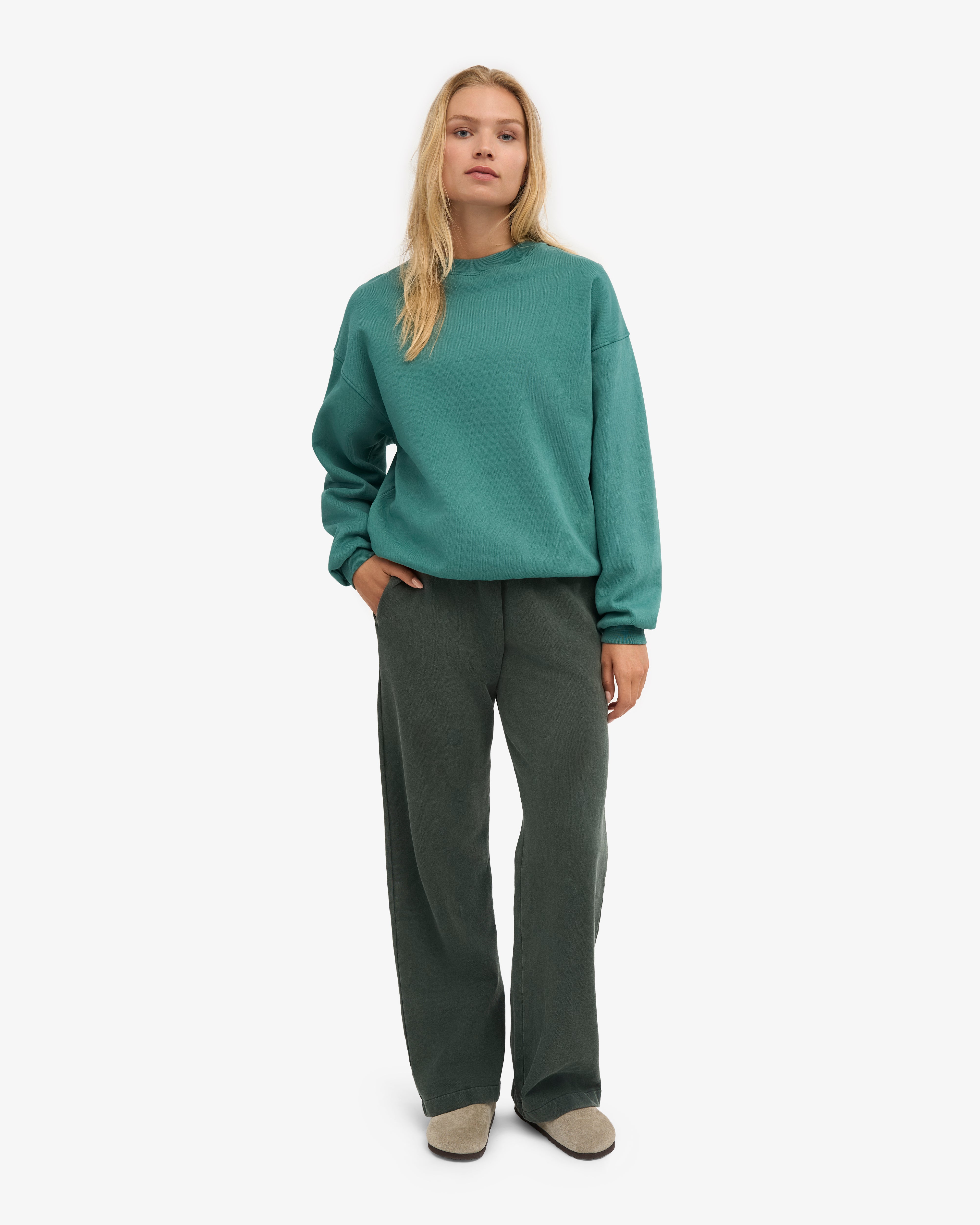 Organic Straight Leg Sweatpants - Midnight Forest