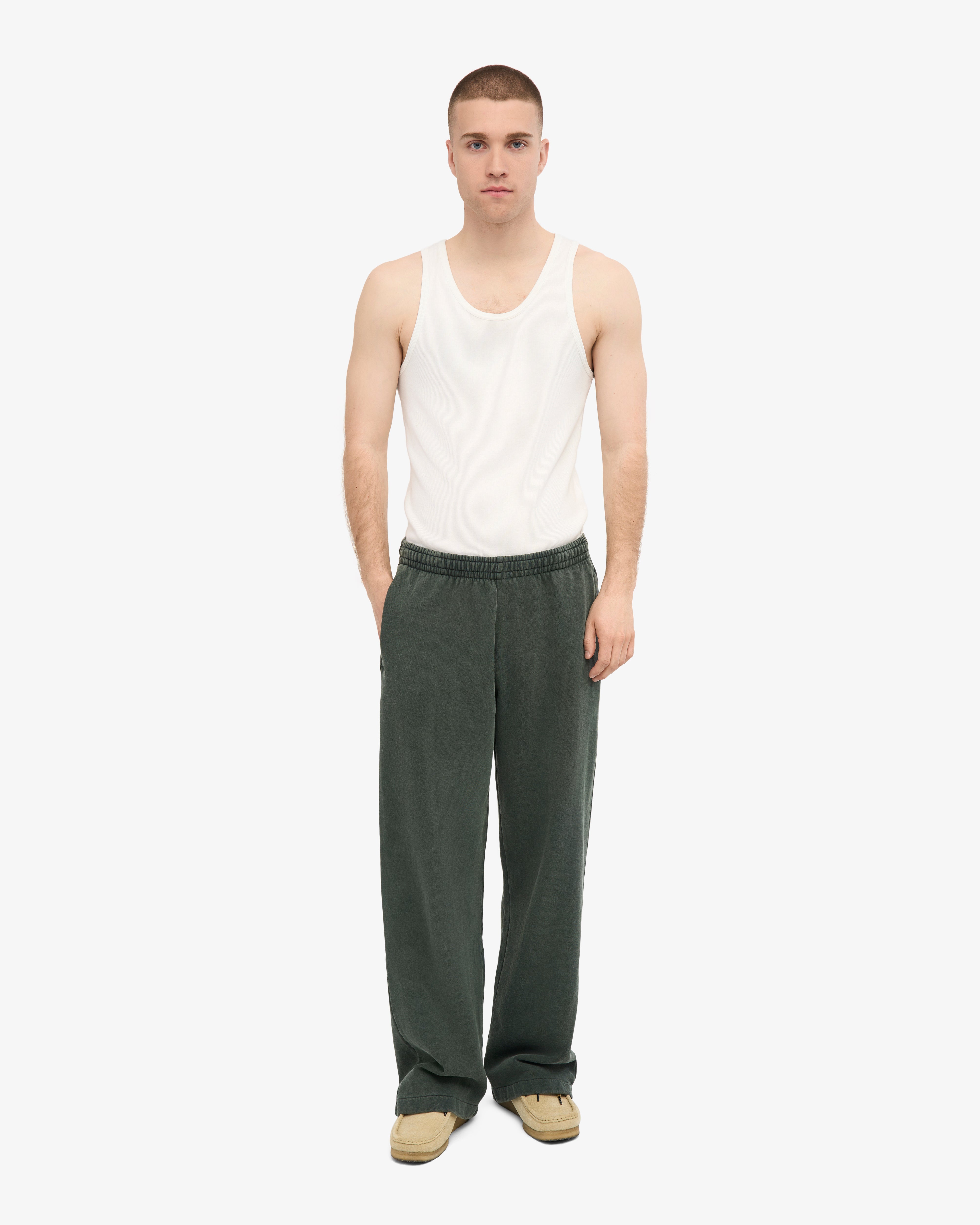 Organic Straight Leg Sweatpants - Midnight Forest