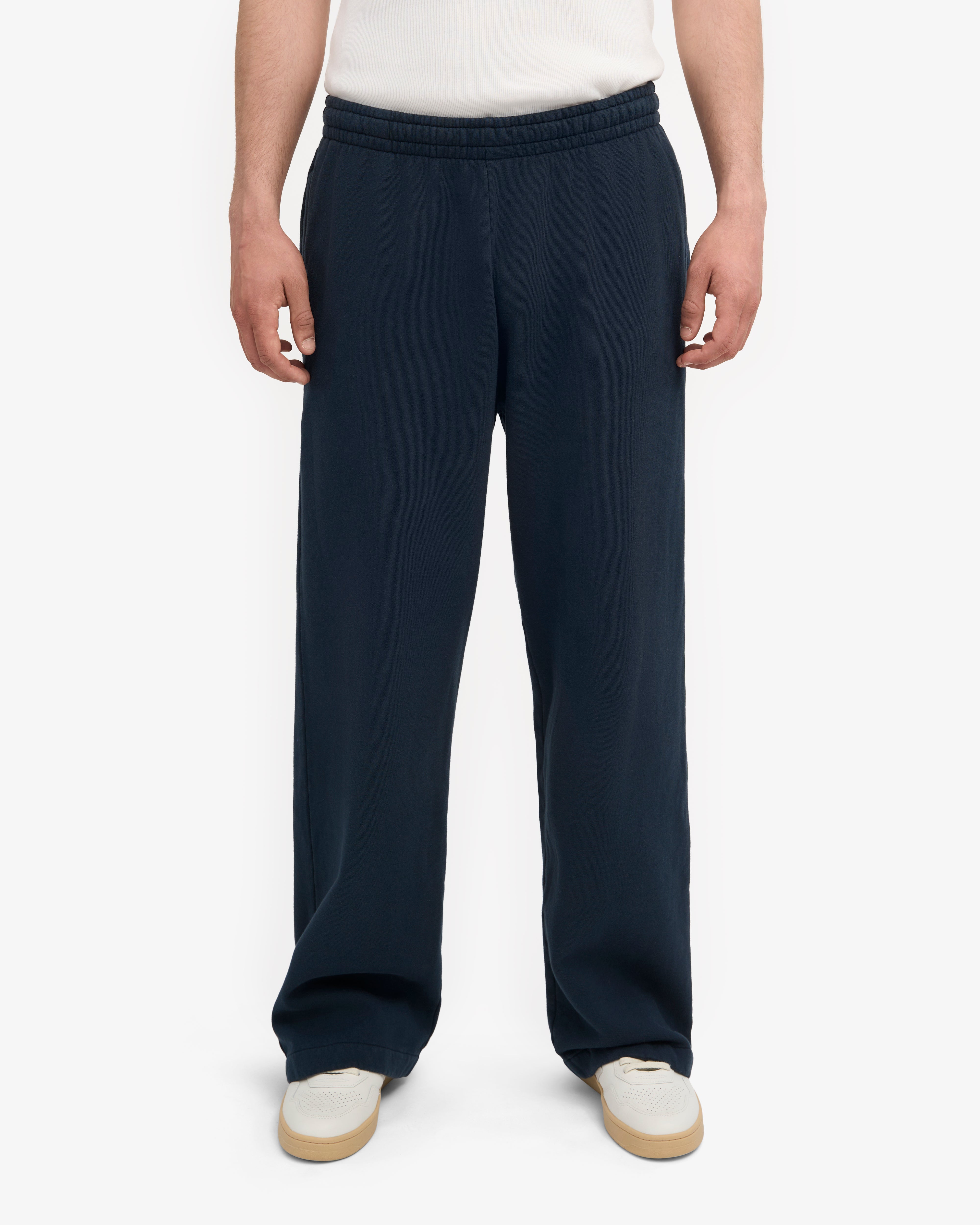 Organic Straight Leg Sweatpants - Navy Blue