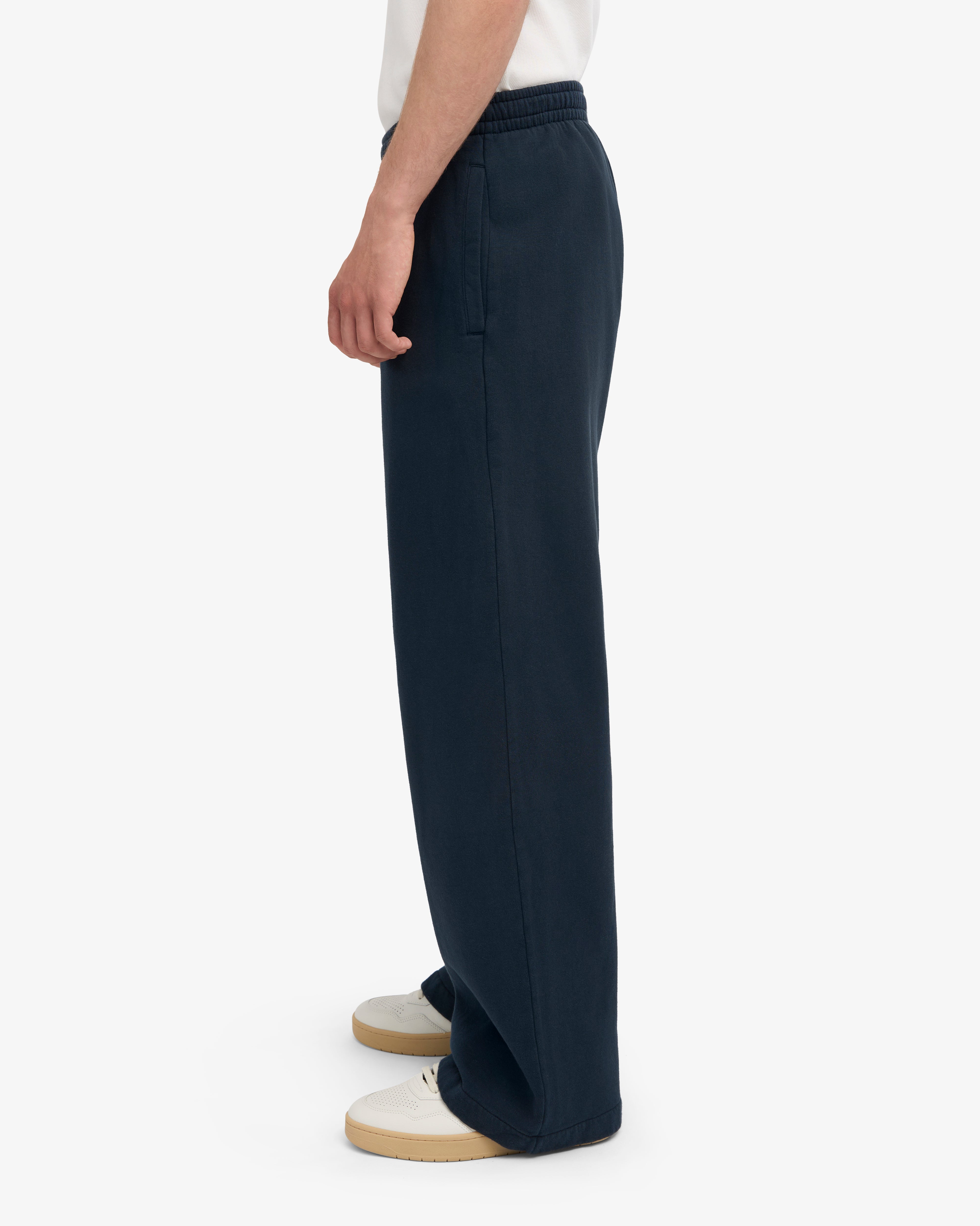 Organic Straight Leg Sweatpants - Navy Blue