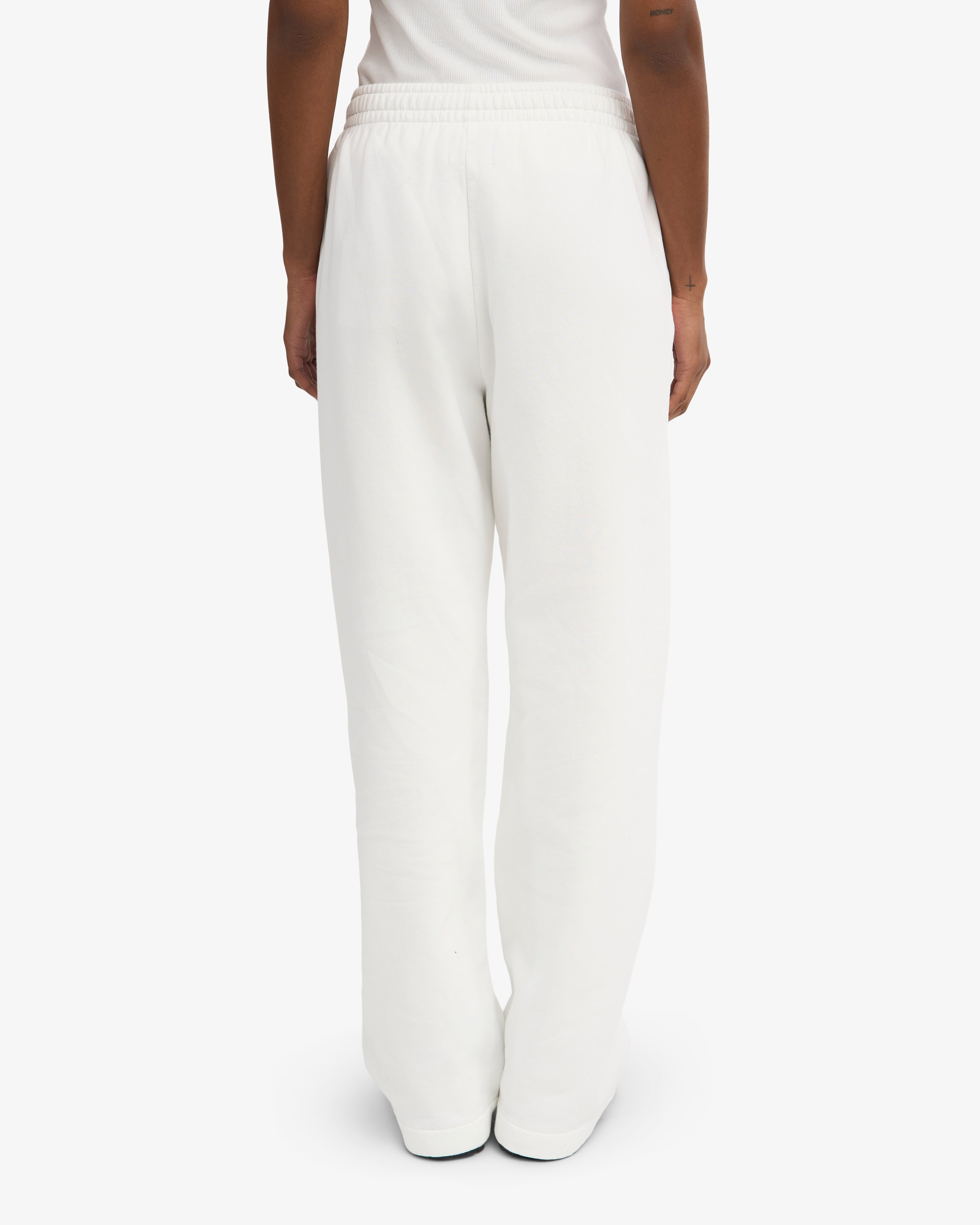 Organic Straight Leg Sweatpants - Optical White