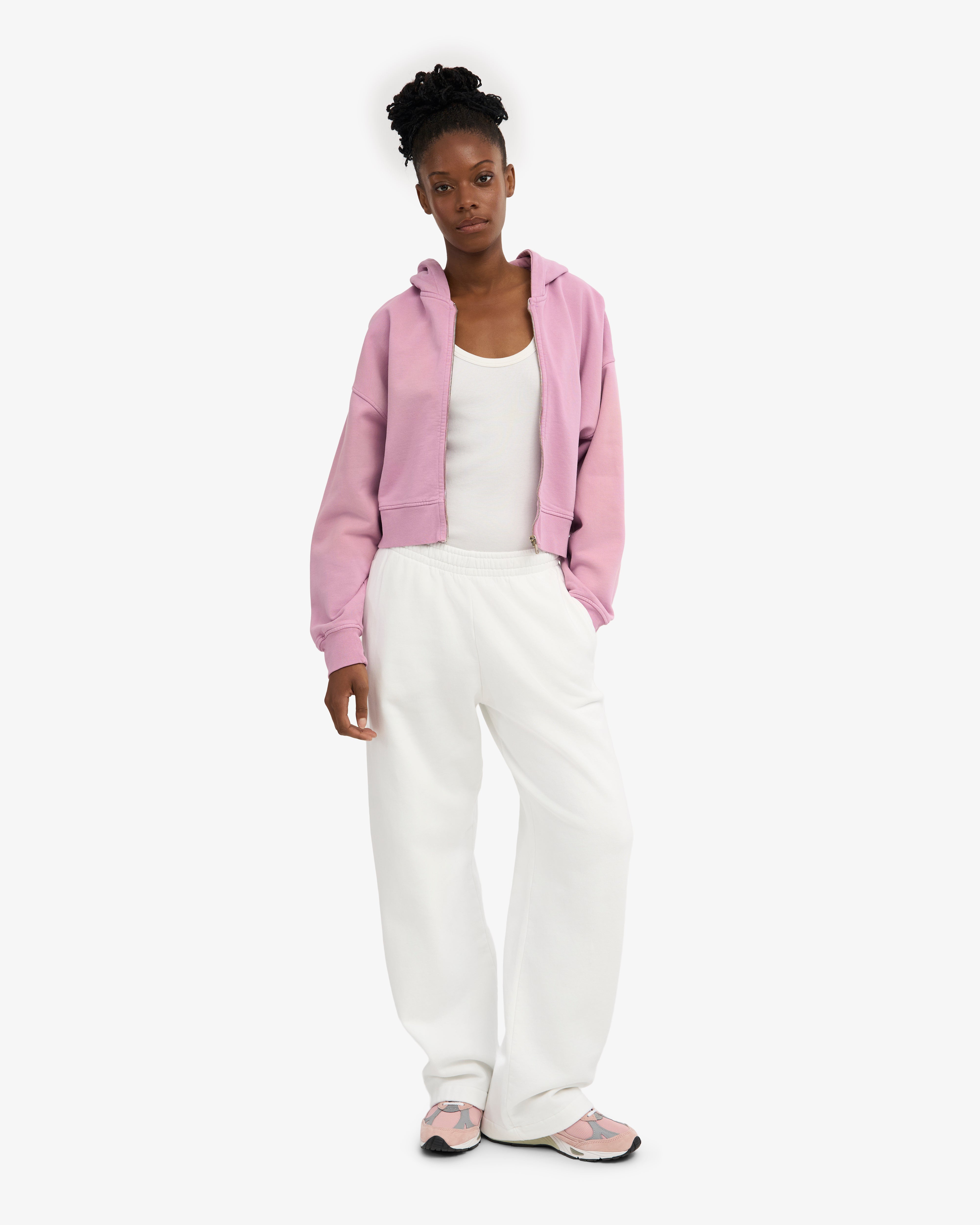 Organic Straight Leg Sweatpants - Optical White