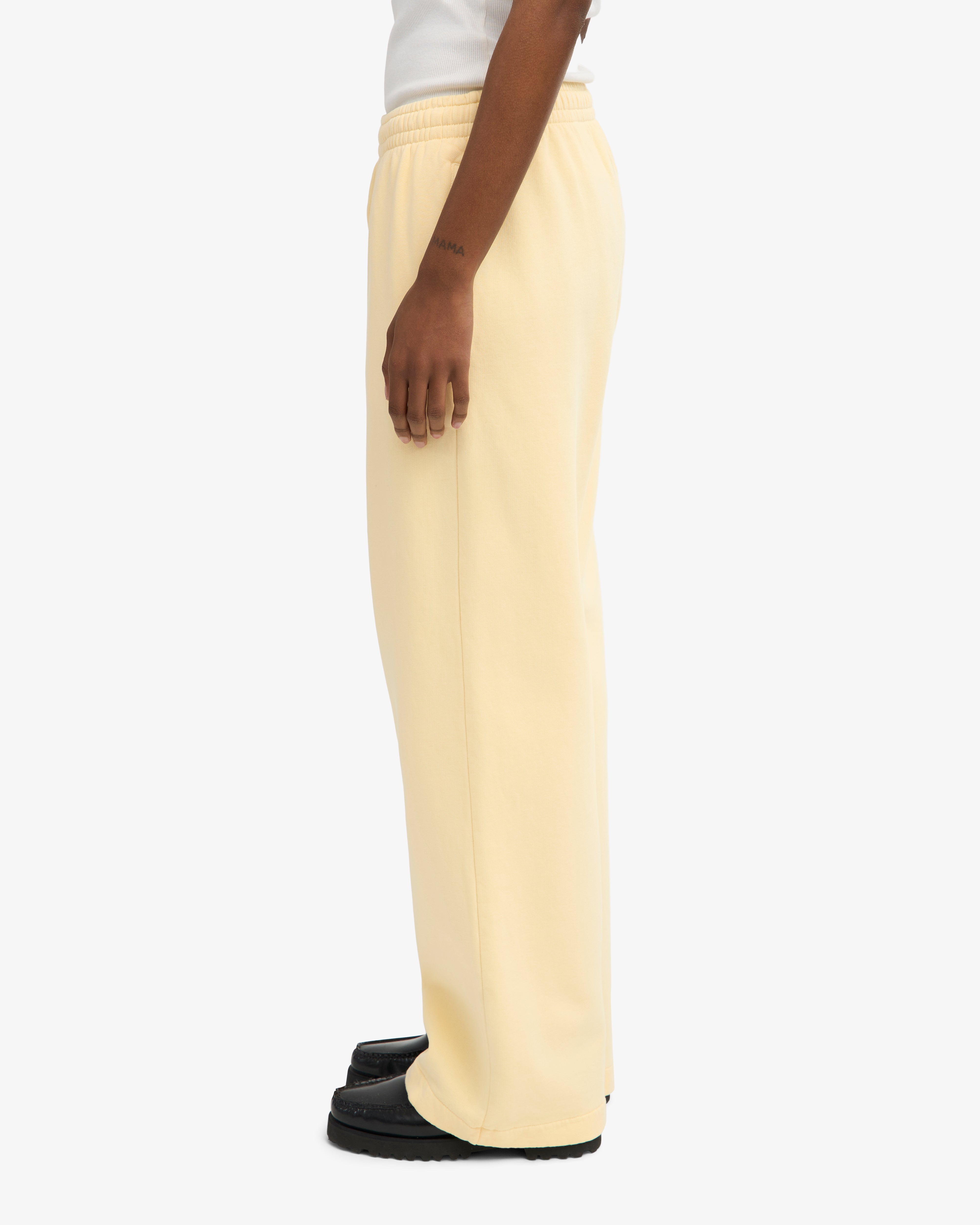 Organic Straight Leg Sweatpants - Soft Yellow