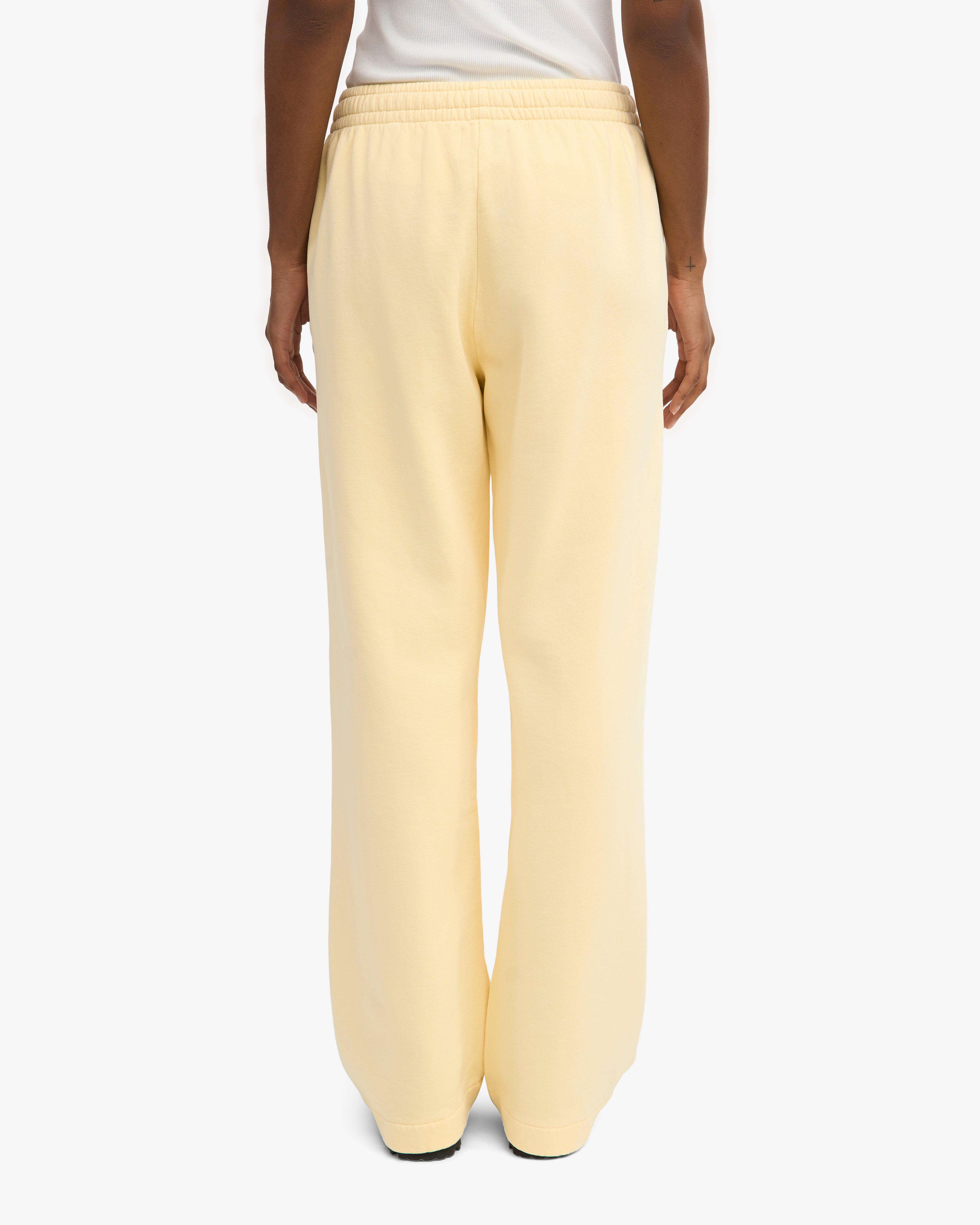 Organic Straight Leg Sweatpants - Soft Yellow